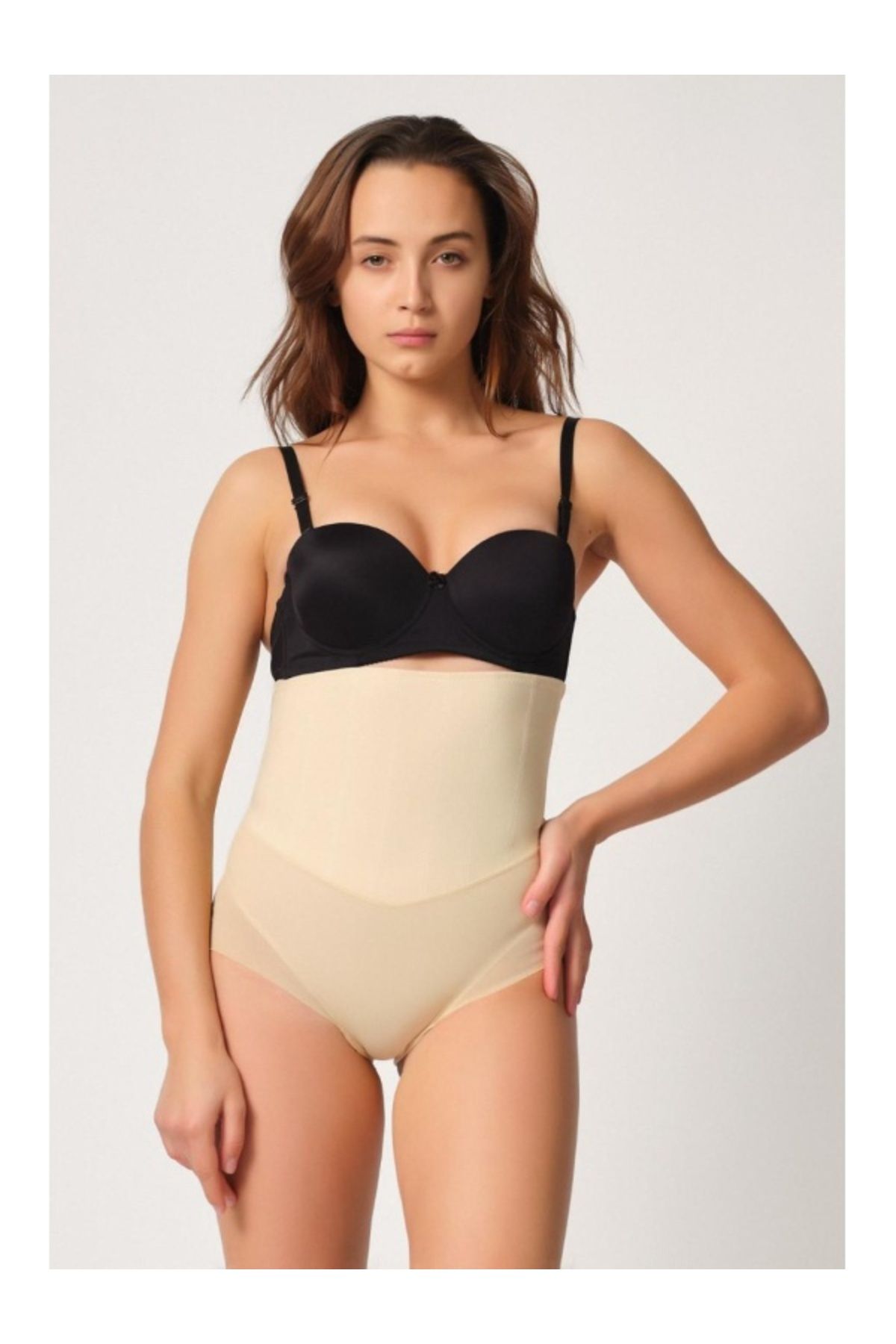 kapsulavm TEN MI Emay 2945 Tül Karyokalı Slip Lazer Korse