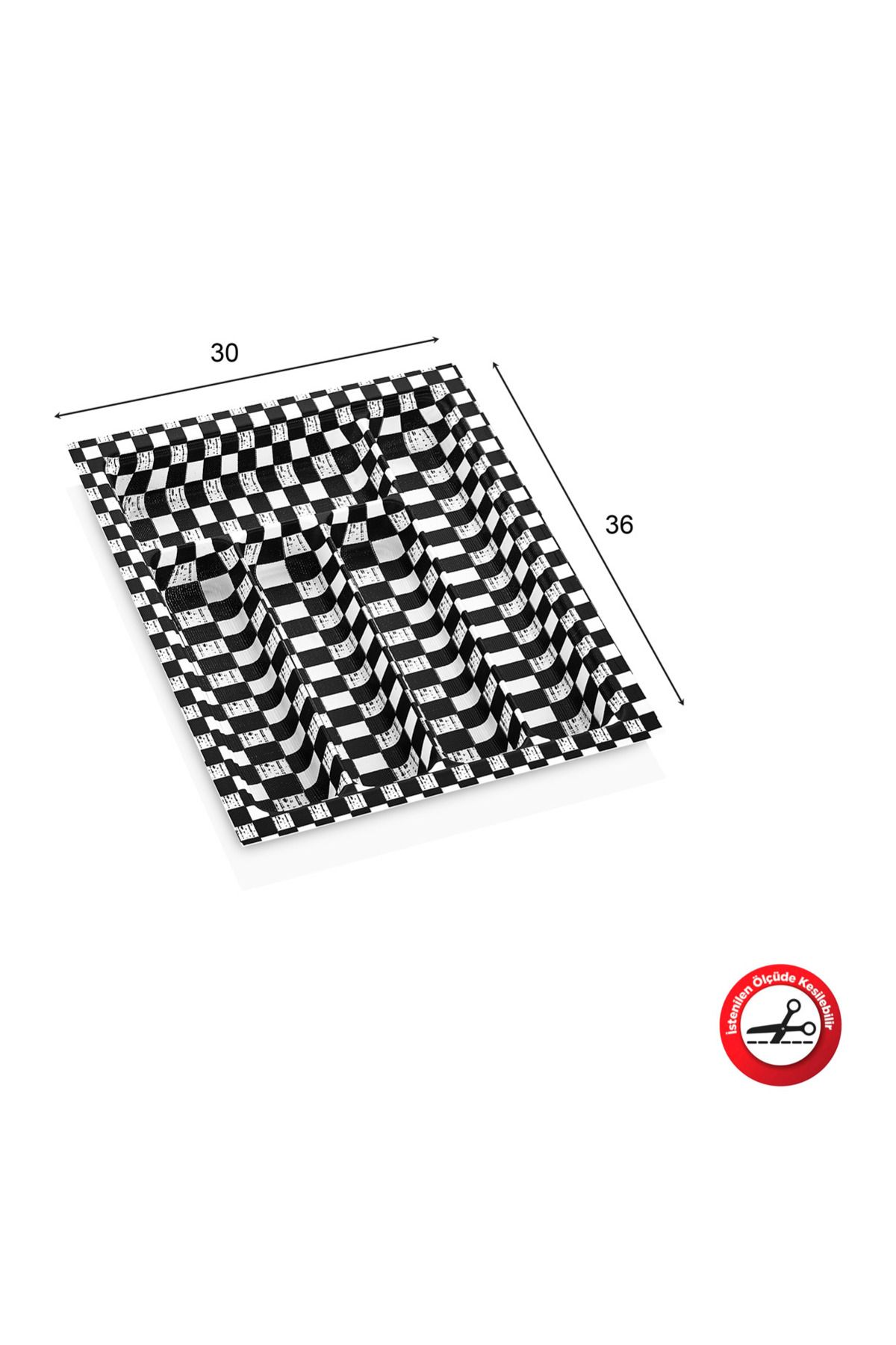 Shop58 Eco Modül Kaşıklık 5 Gözlü Damalı 30x36 Royaleks-ACERO-20132
