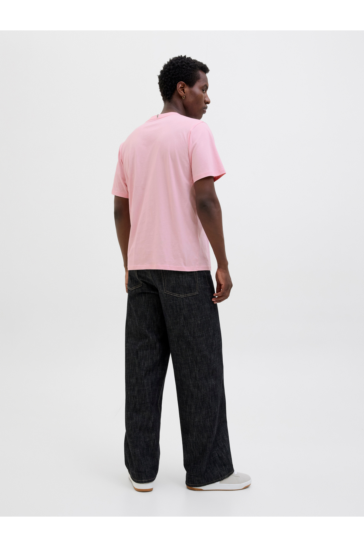 Jack & Jones-Ανδρικό ροζ μπλουζάκι Jack Jones Jorfrederiksberg Box Script Tee Ss Cn Ln 12278266 -20 3