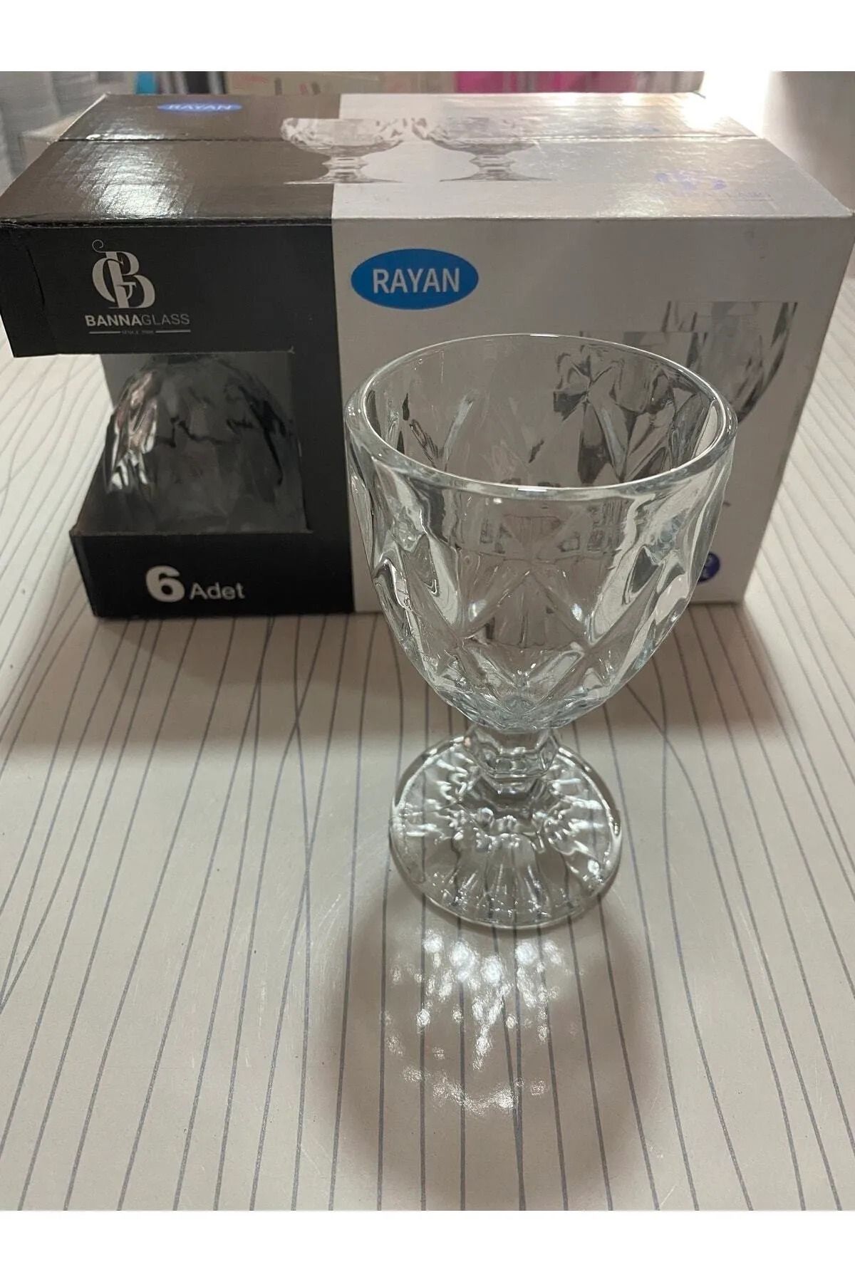 Shop58 Dila Kahve Yanı Su Bardak 6’lı Royaleks-RYG8006