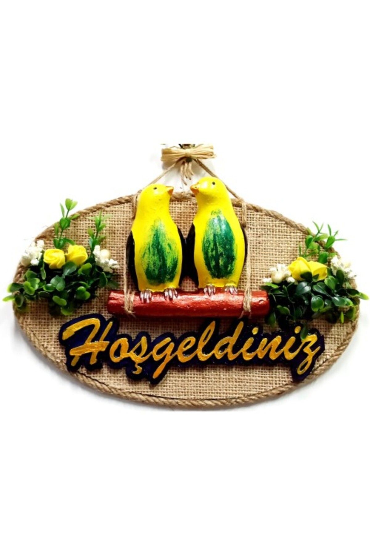 Shop58 Muhabbet Kuşlu Hoşgeldiniz Kapı Süsü