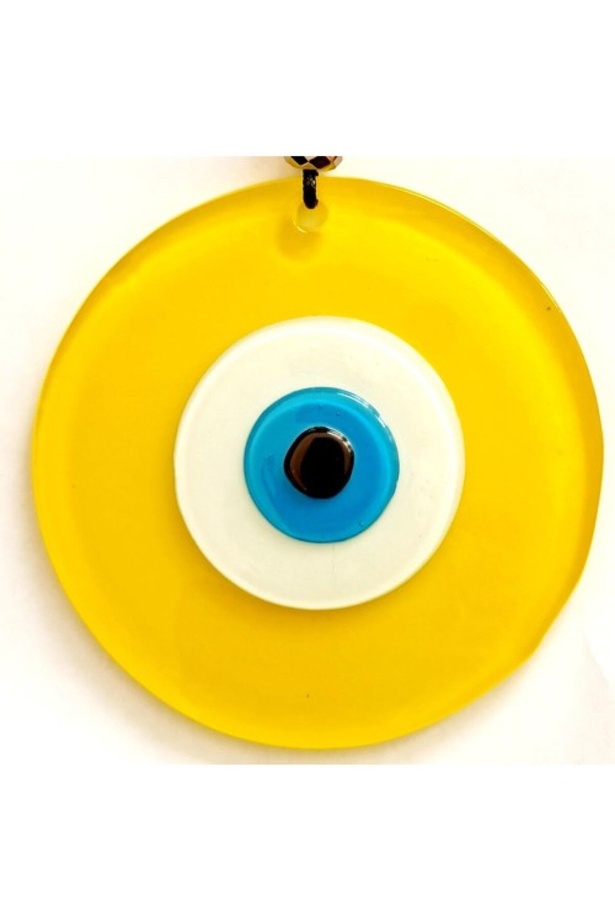 Shop58 Nazar Boncuklu 12 Santimetrelik Sarı Duvar Süsü Hediyelik Eşya