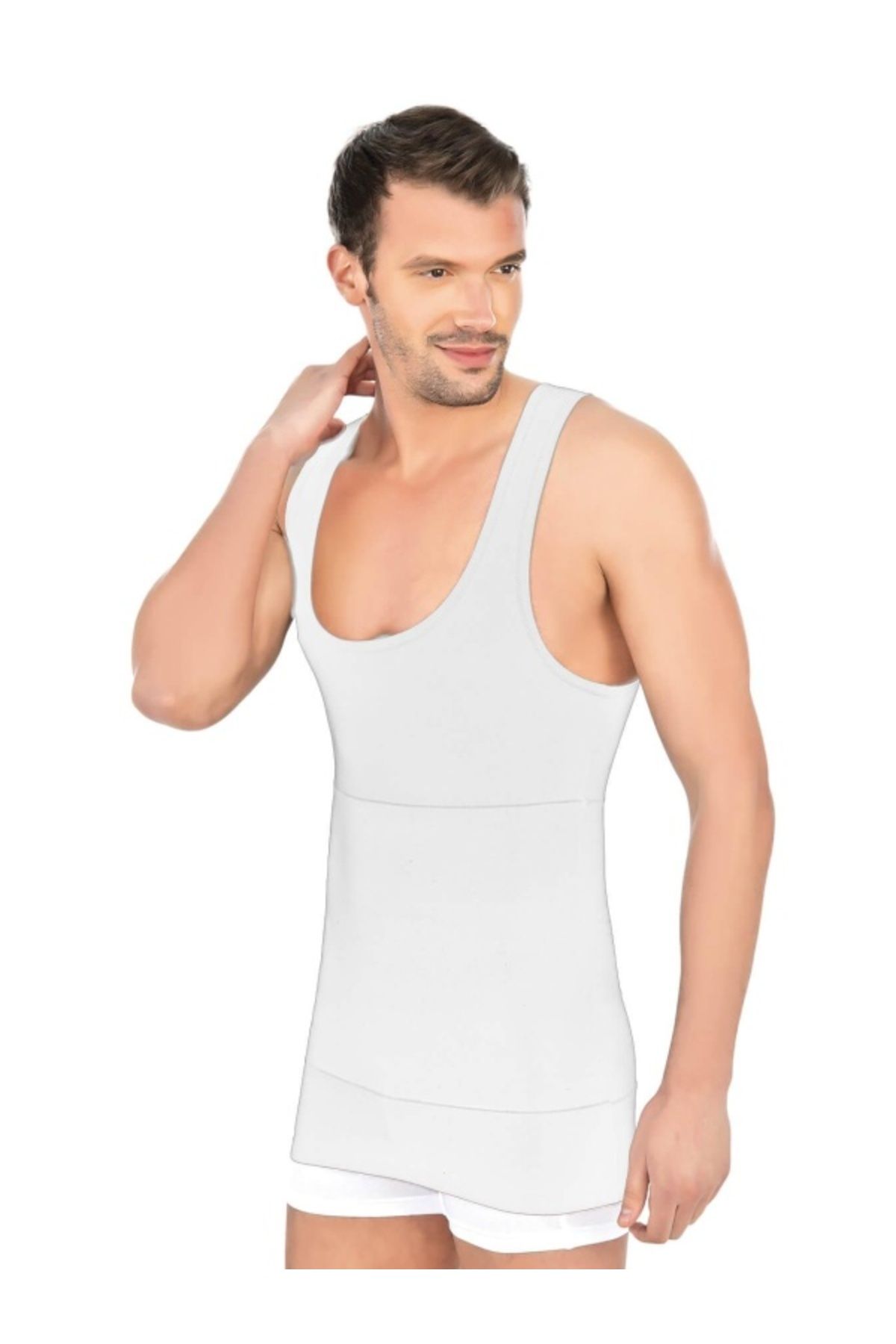 kapsulavm BEYAZ MI Emay 1400 Modal Cotton Erkek Atlet Korse