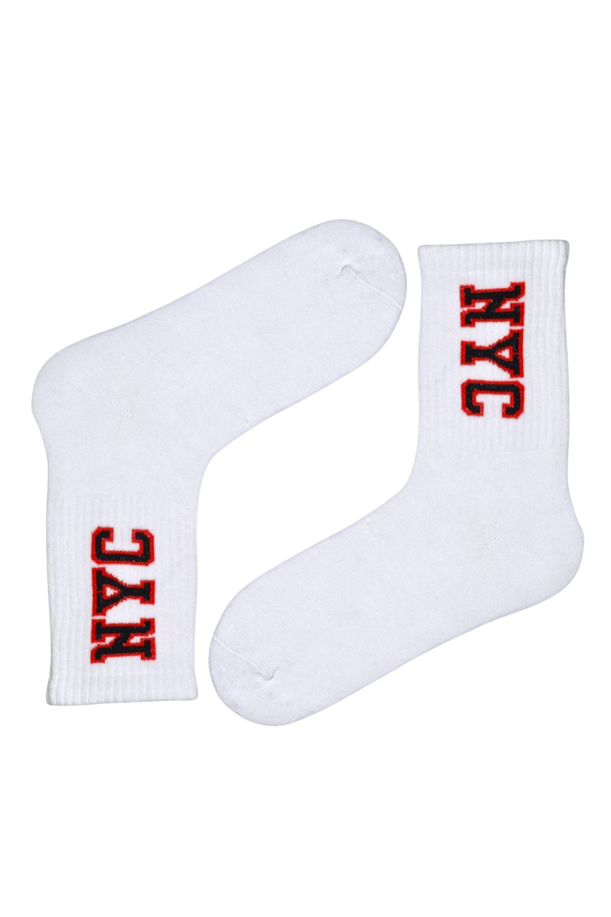MiaSocks Nyc Yazılı Desenli Çorap