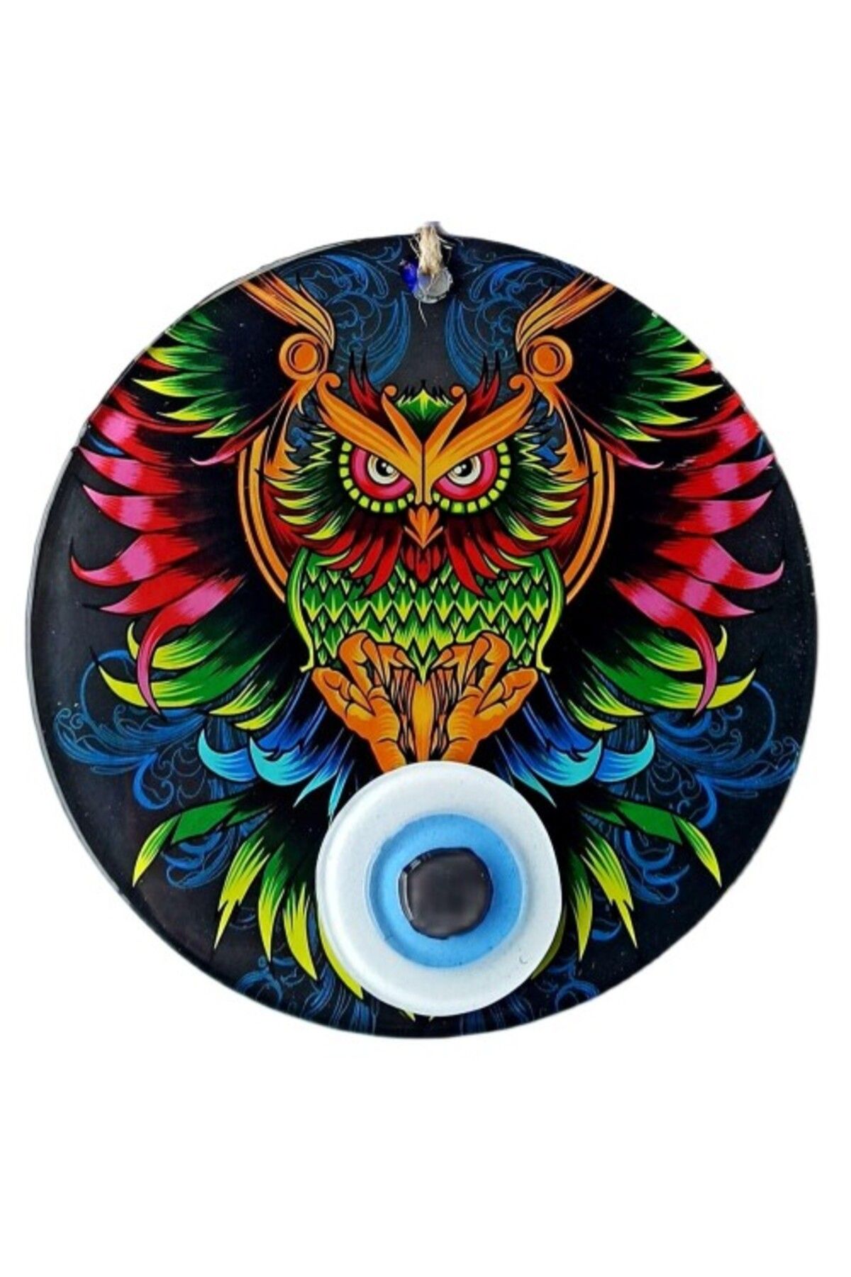 Shop58 Efsane Baykuş 15 Santimetre Füzyon Cam Duvar Süsü