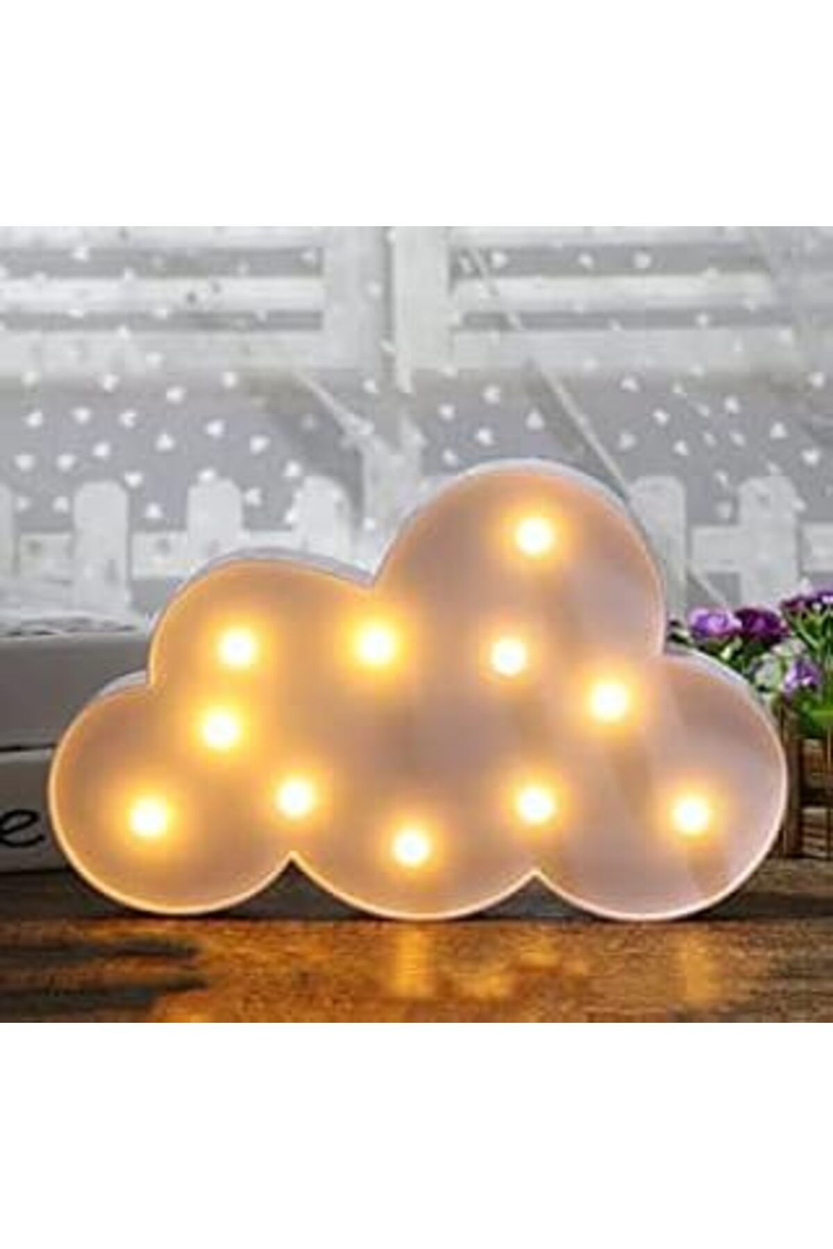 Mu Art Led Işık Bulut Çocuk Odası Gece Lambası Dekoratif Led Aydınlatma