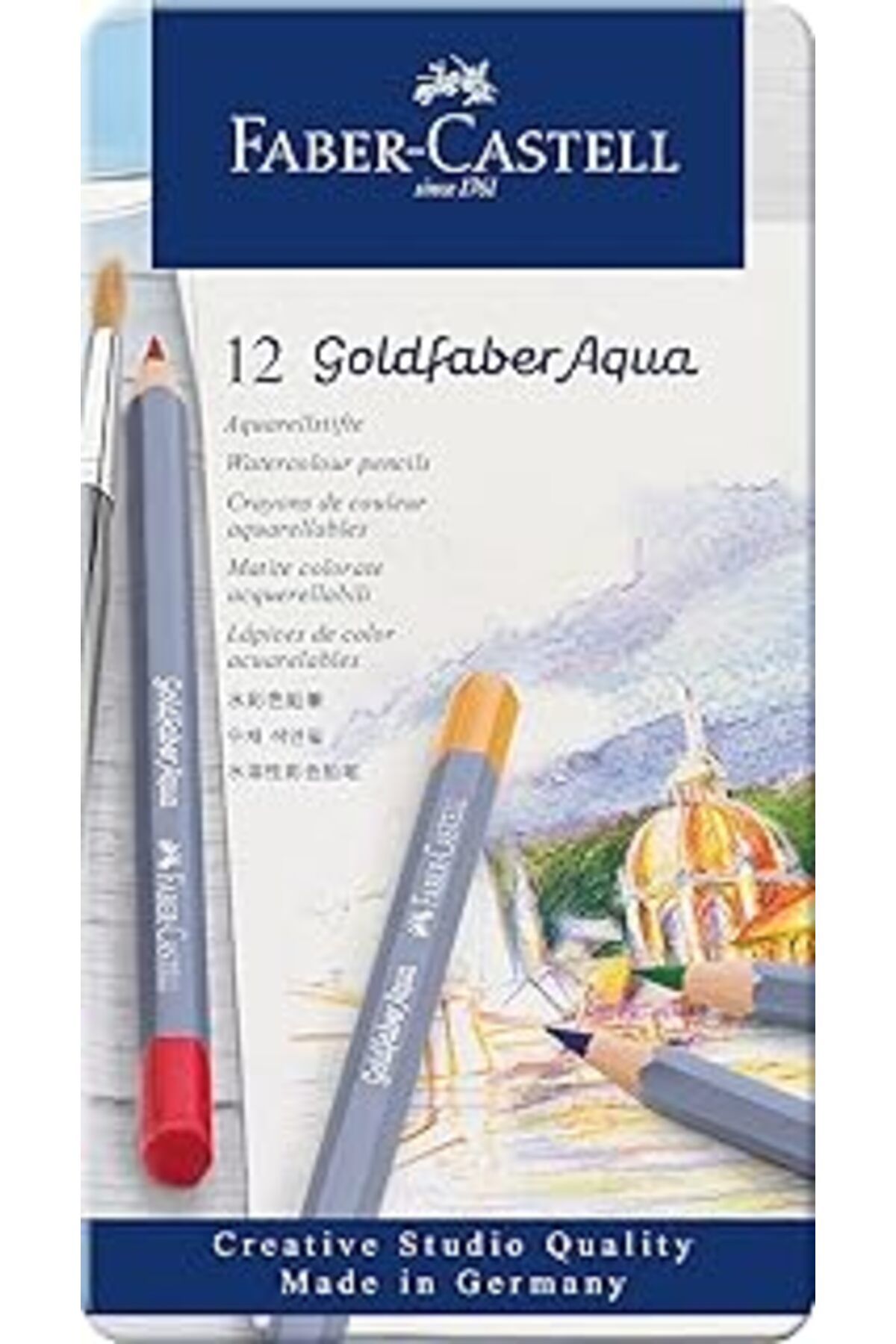 Hepta Collection Faber-Castell Goldfaber Aqua Boya Kalemi, 12 Renk