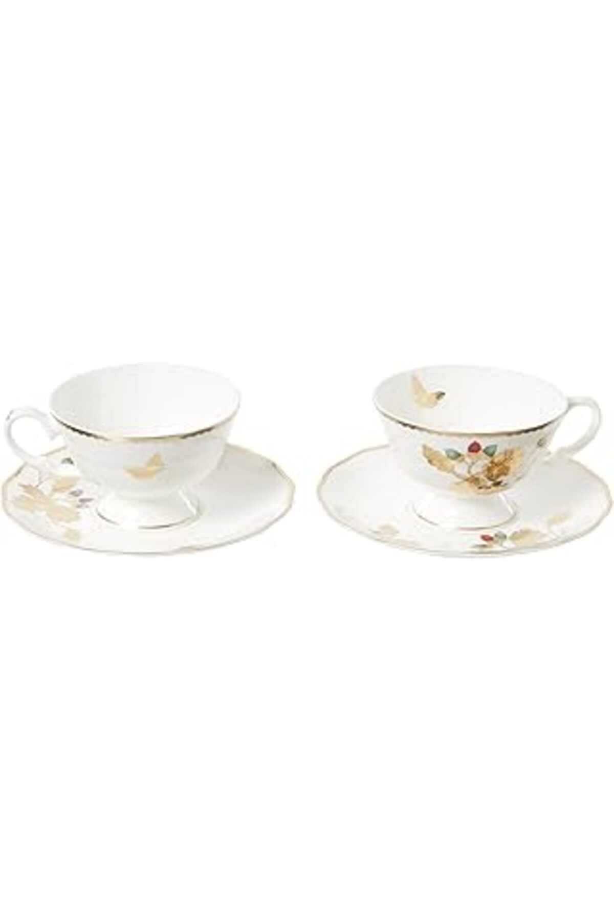 karadağsb Jumbo Golden Butterfly 2 Kişilik Çay Fincan Takımı