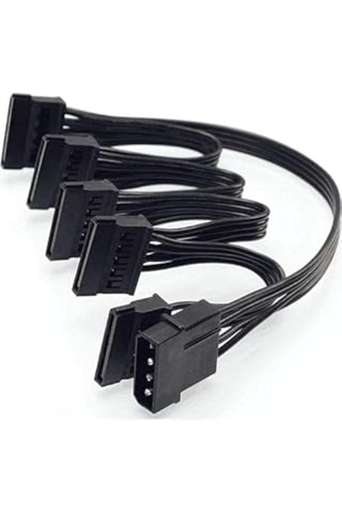 jupiter global bazaar Primex Plus Px-4355 Molex To Sata Kablo, Psu Sata Çoklayıcı, 5 Port Sata Power Çoklayıcı, 60Cm Uzun
