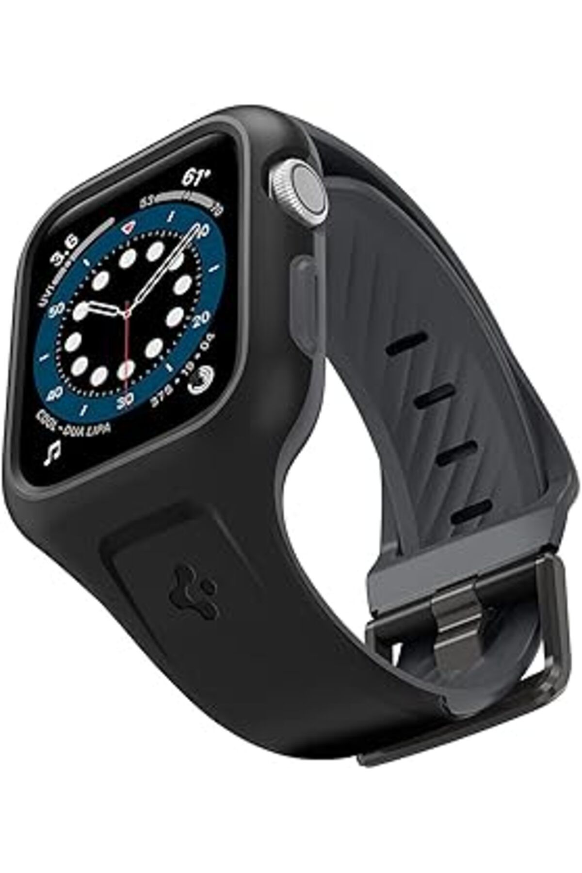 NZM TİCARET Watch 40Mm (Seri Se2/6/Se/5/4) Kılıf & Kordon Kayış Liquid Air Pro Black - Amp02020