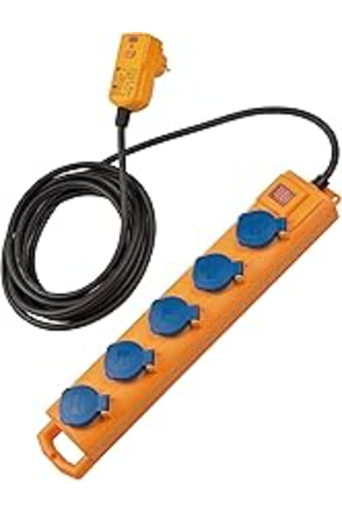TBSProjects Super-Solid Sl Ip54 Lisanslı 5'Li Uzatma Priz Kaçak Akım Roleli, Standart