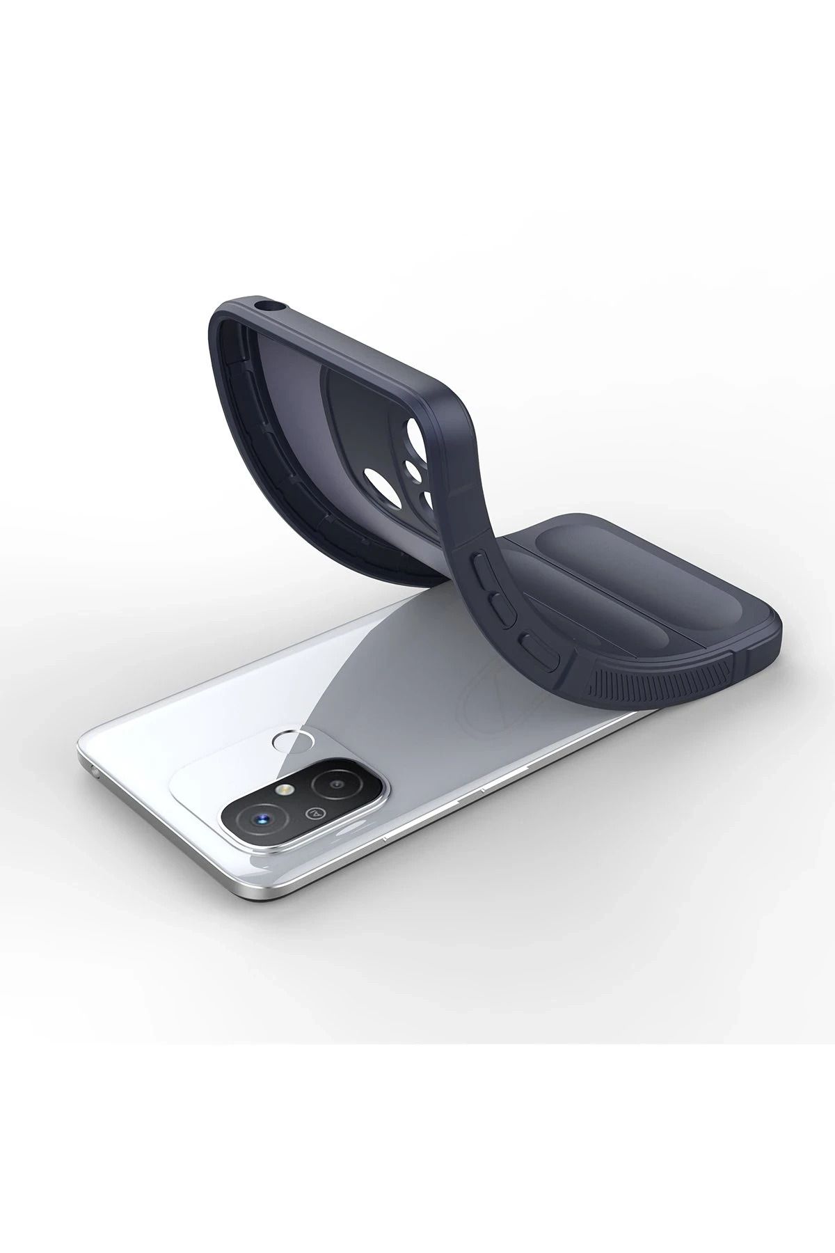 NewFace Xiaomi Redmi 12C Uyumlu Kılıf Optimum Silikon - Lacivert