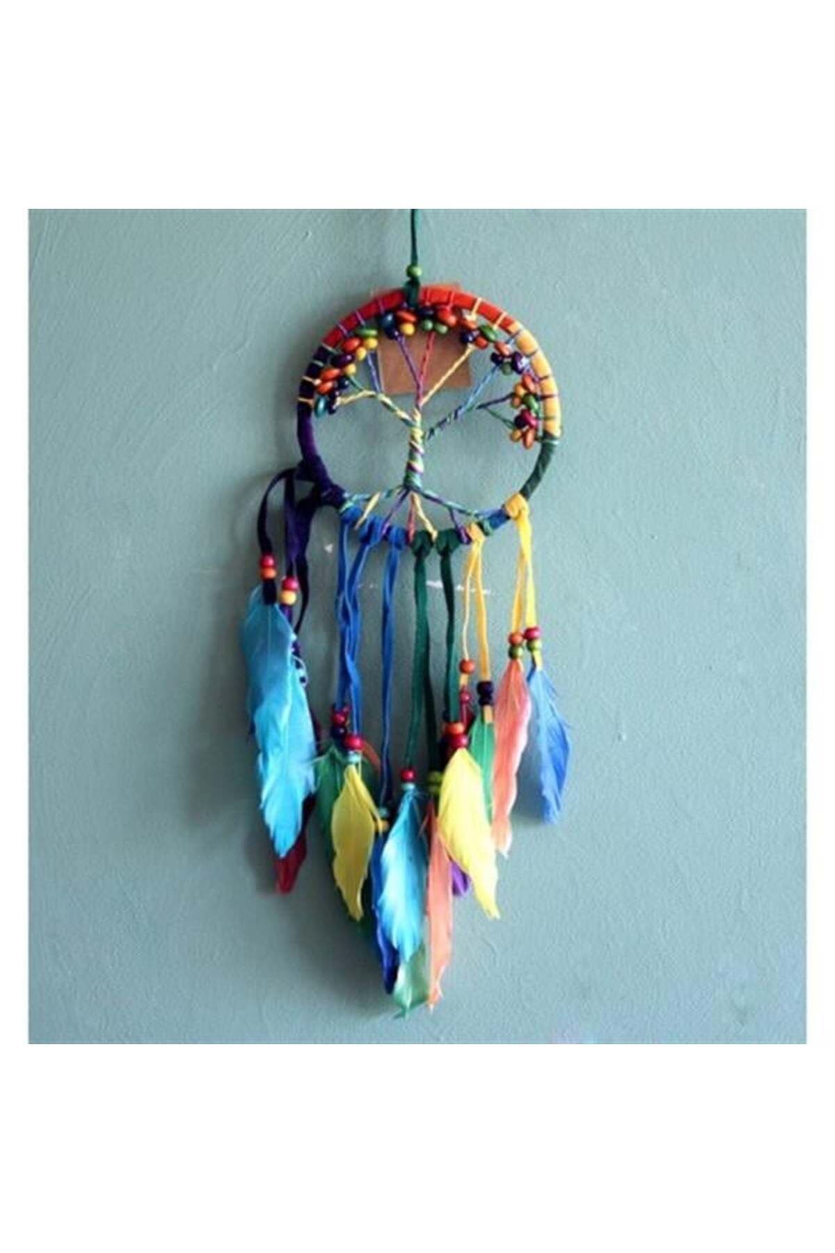 DENİZBİLİŞİM Rüya Kapanı Dream Catcher Hayat Ağacı Model 4
