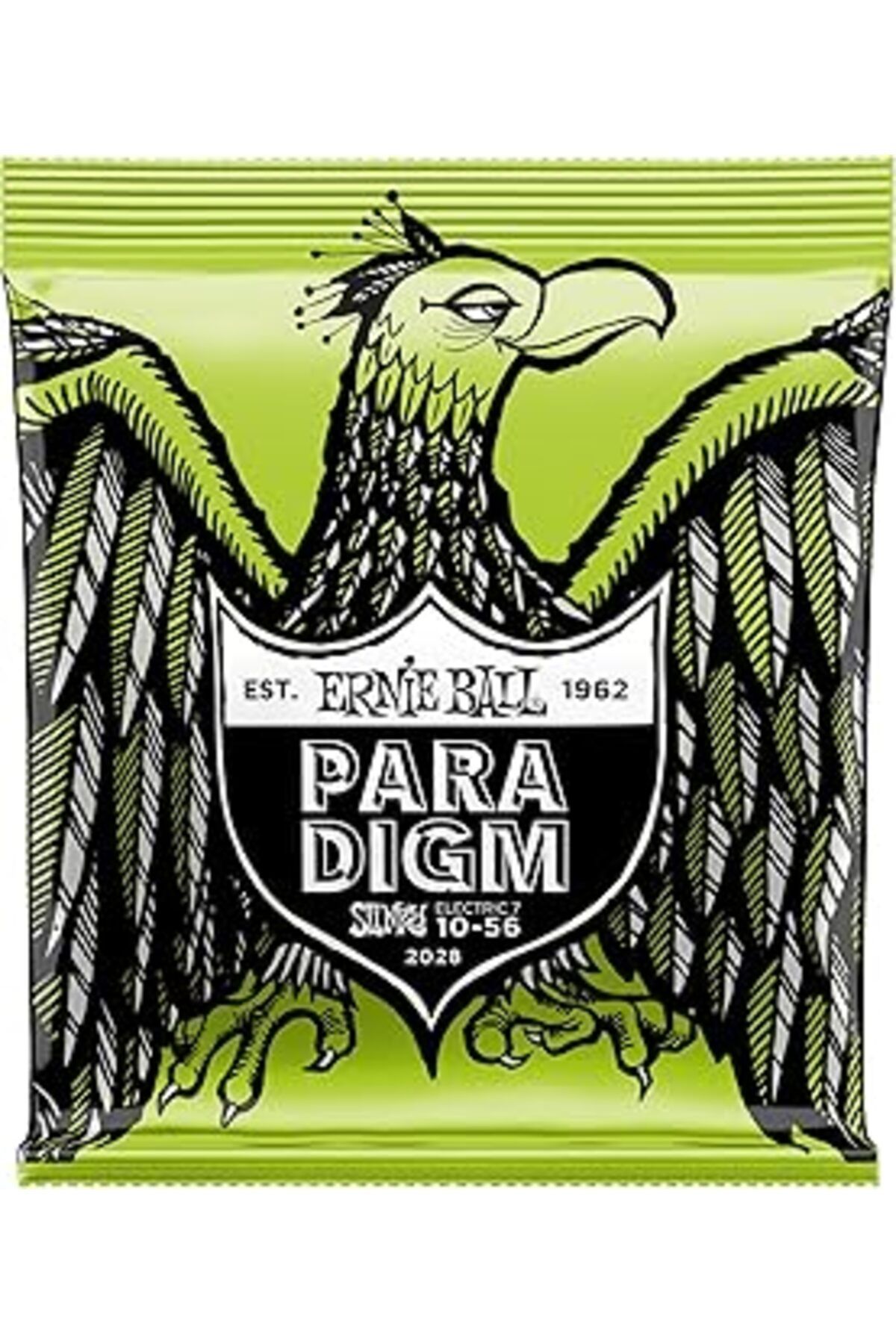 Pazarcan Ernie Ball Normal Slinky Paradigm 7 Telli Elektro Gitar Enstrüman Telleri, Ölçü 10-56