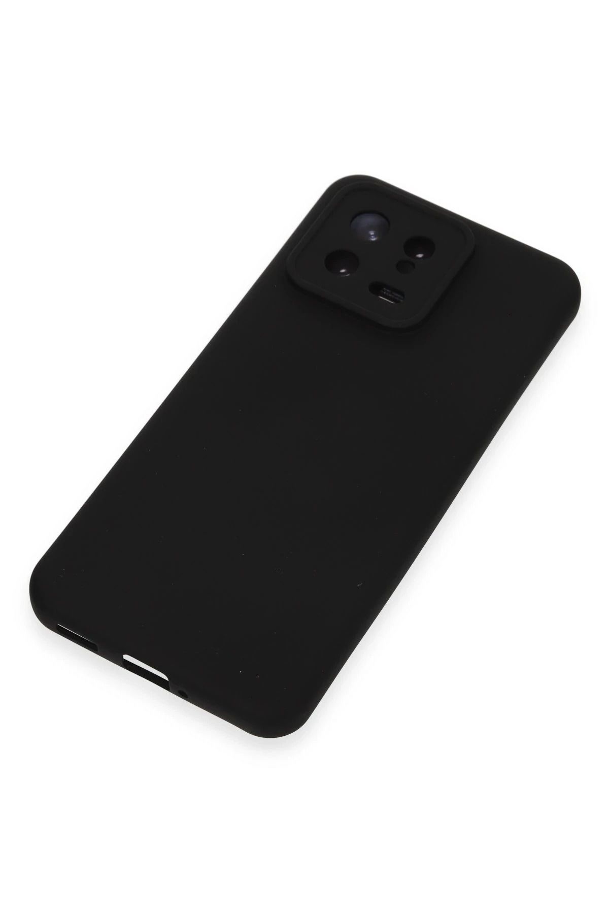 NewFace Xiaomi Mi 13 Uyumlu Kılıf Nano içi Kadife Silikon - Siyah SVLRS