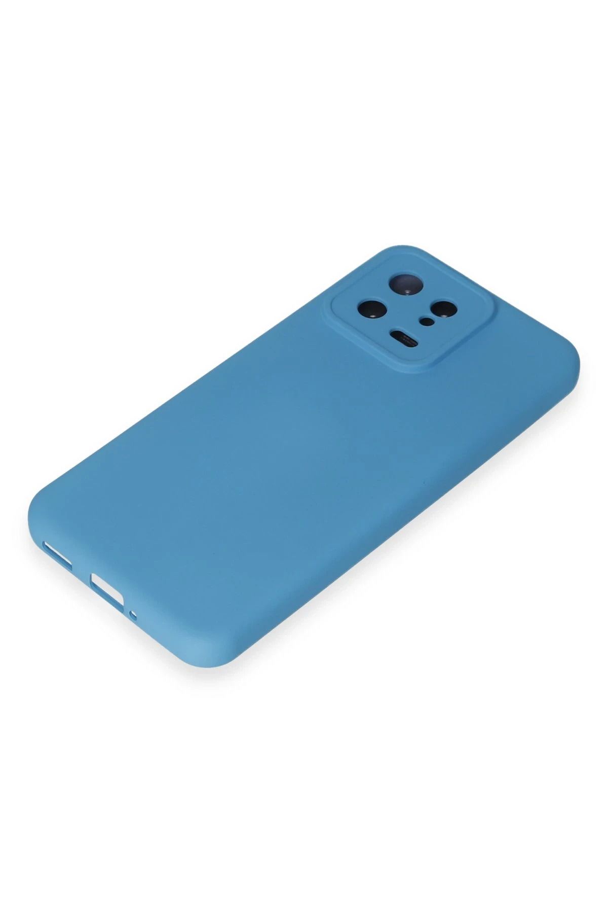 NewFace Xiaomi Mi 13 Uyumlu Kılıf Nano içi Kadife Silikon - Mavi SVLRS