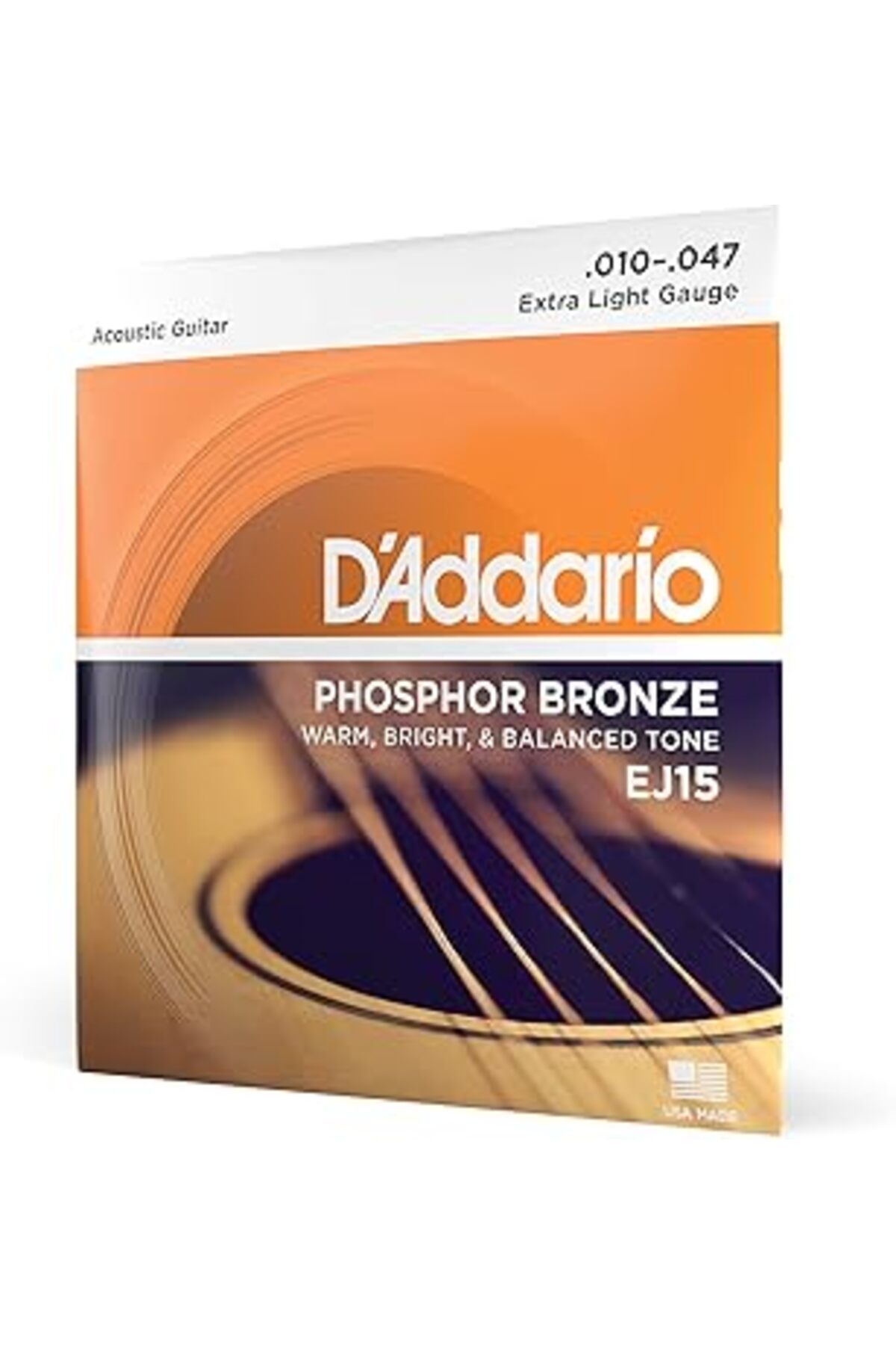 Pazarcan D'Addario Ej15 Akustik Gitar Tel Seti, Phosphor-Bronze, Extra Lig