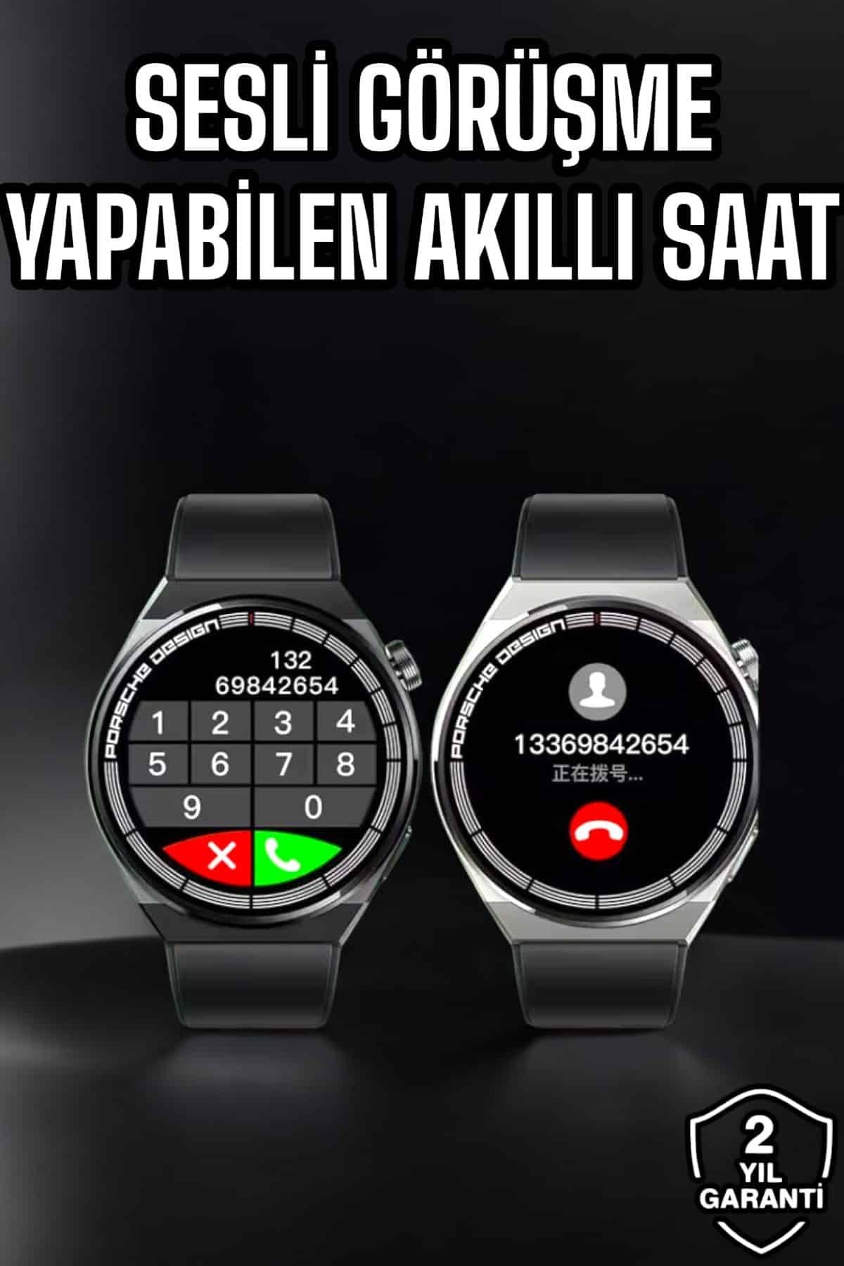 teknodayım Akıllı Saat Nabız Sensörlü Bildirim Görebilen Spor Modları GPS Takibi