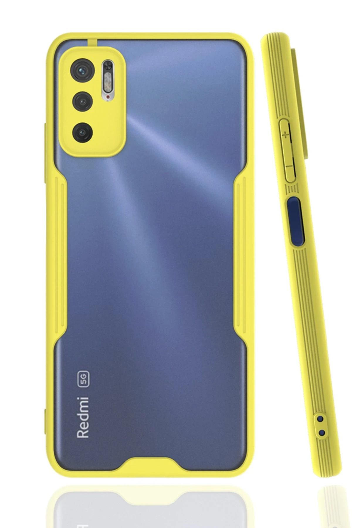 NewFace Xiaomi Redmi Note 11 SE Kılıf Platin Silikon - Sarı SVLRS