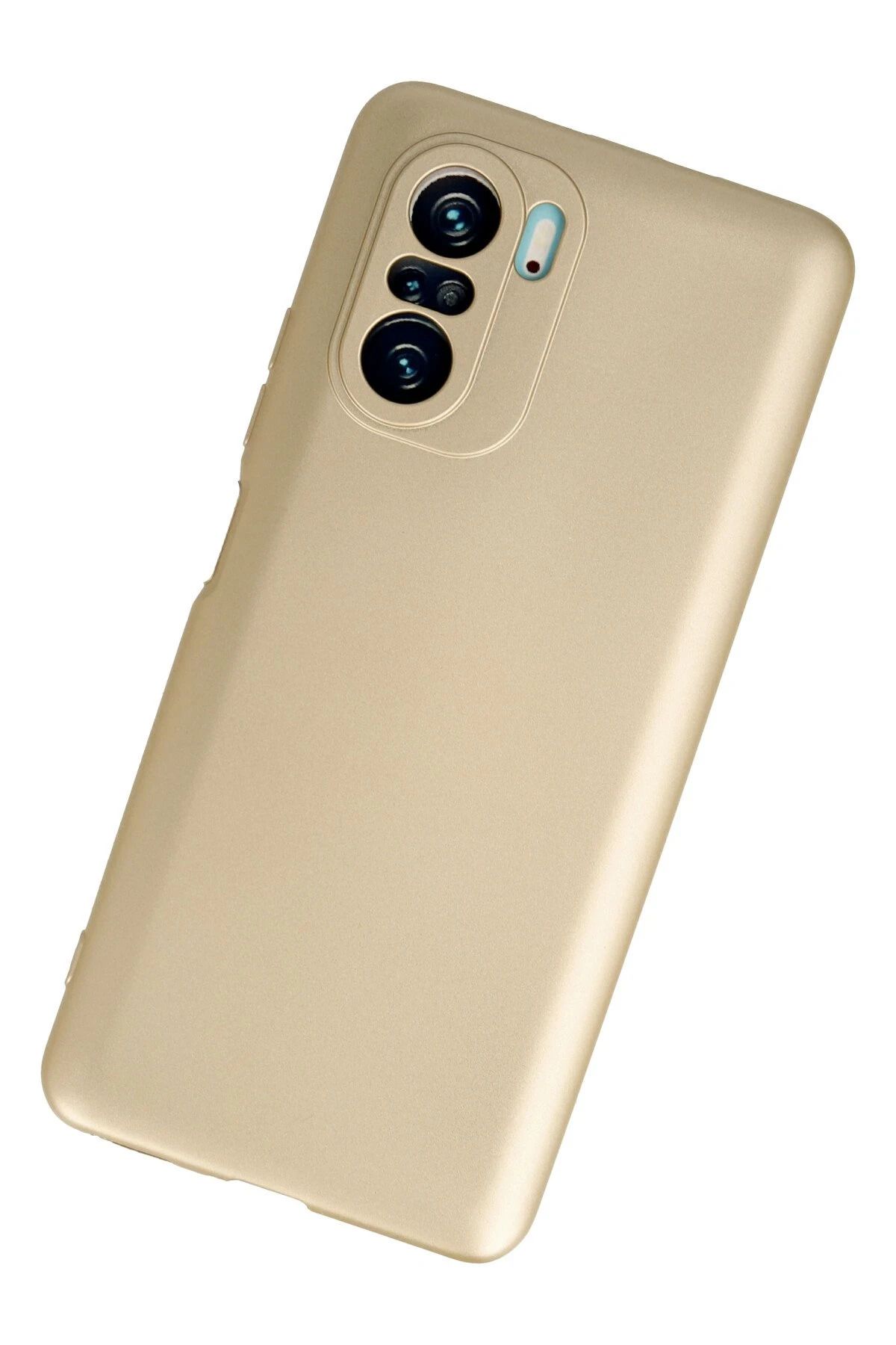 NewFace Xiaomi Poco F3 Kılıf First Silikon - Gold SVLRS