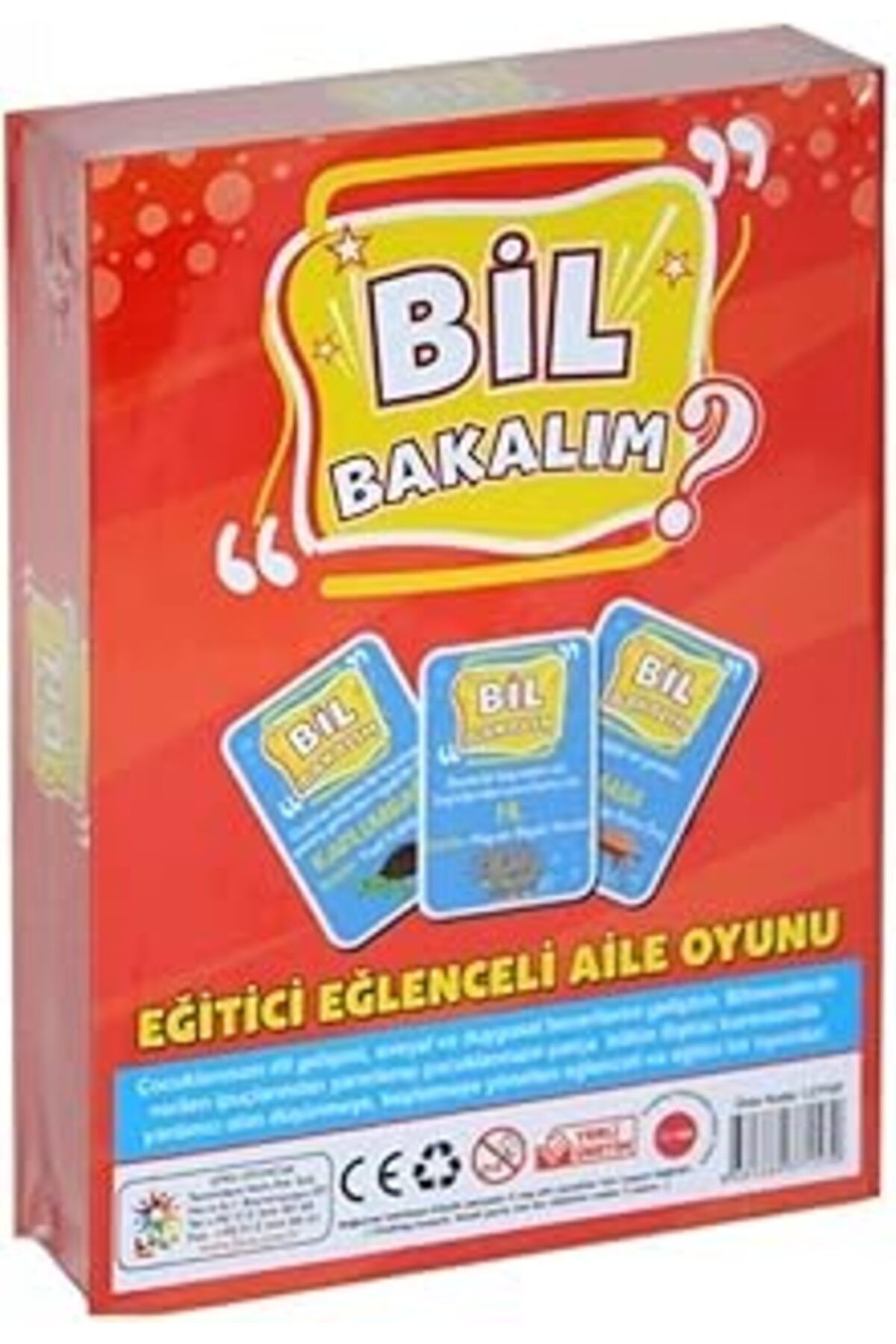 Mu Art Bil Bakalım Eğitici Aile Oyunu, 32 Bilmece Kartı, 3+ Yaş, 15X21 Cm