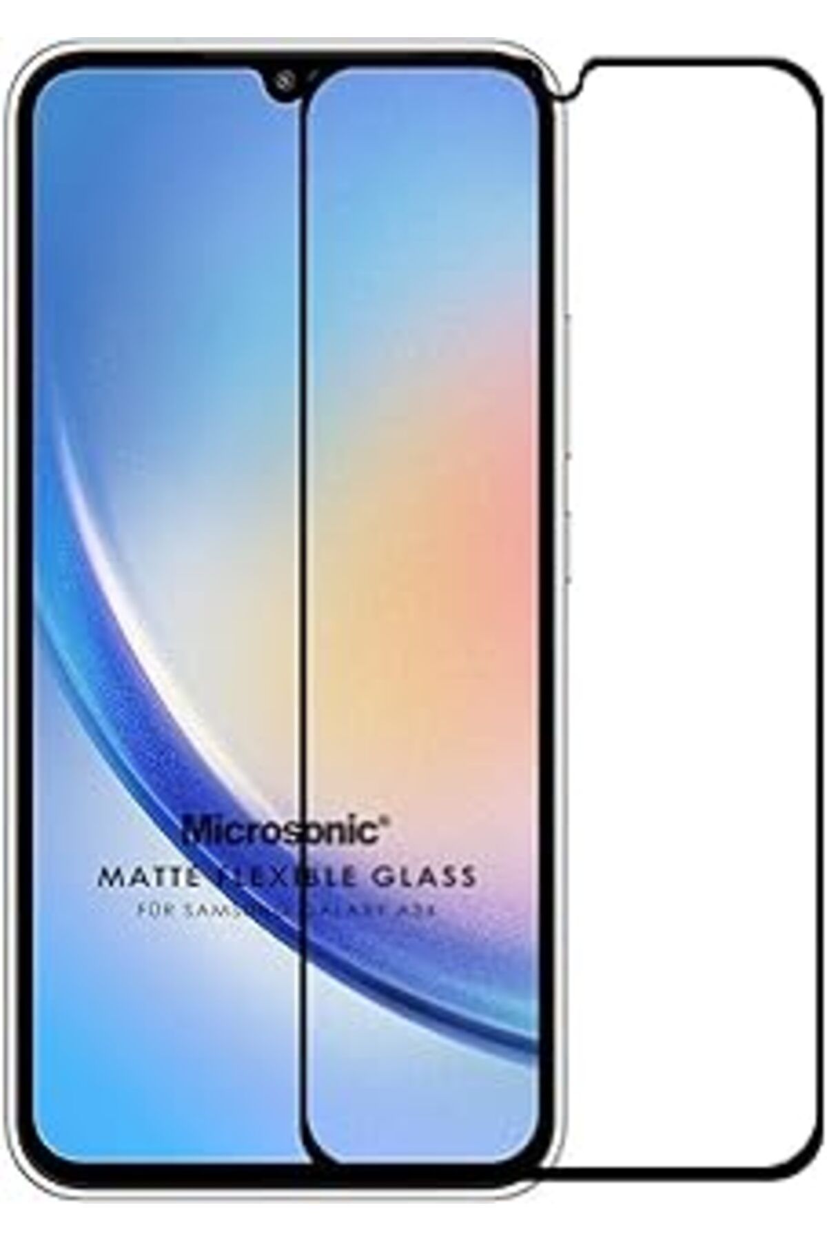 jupiter global bazaar Microsonic Samsung Galaxy A34 Seramik Matte Flexible Ekran Koruyucu Siyah