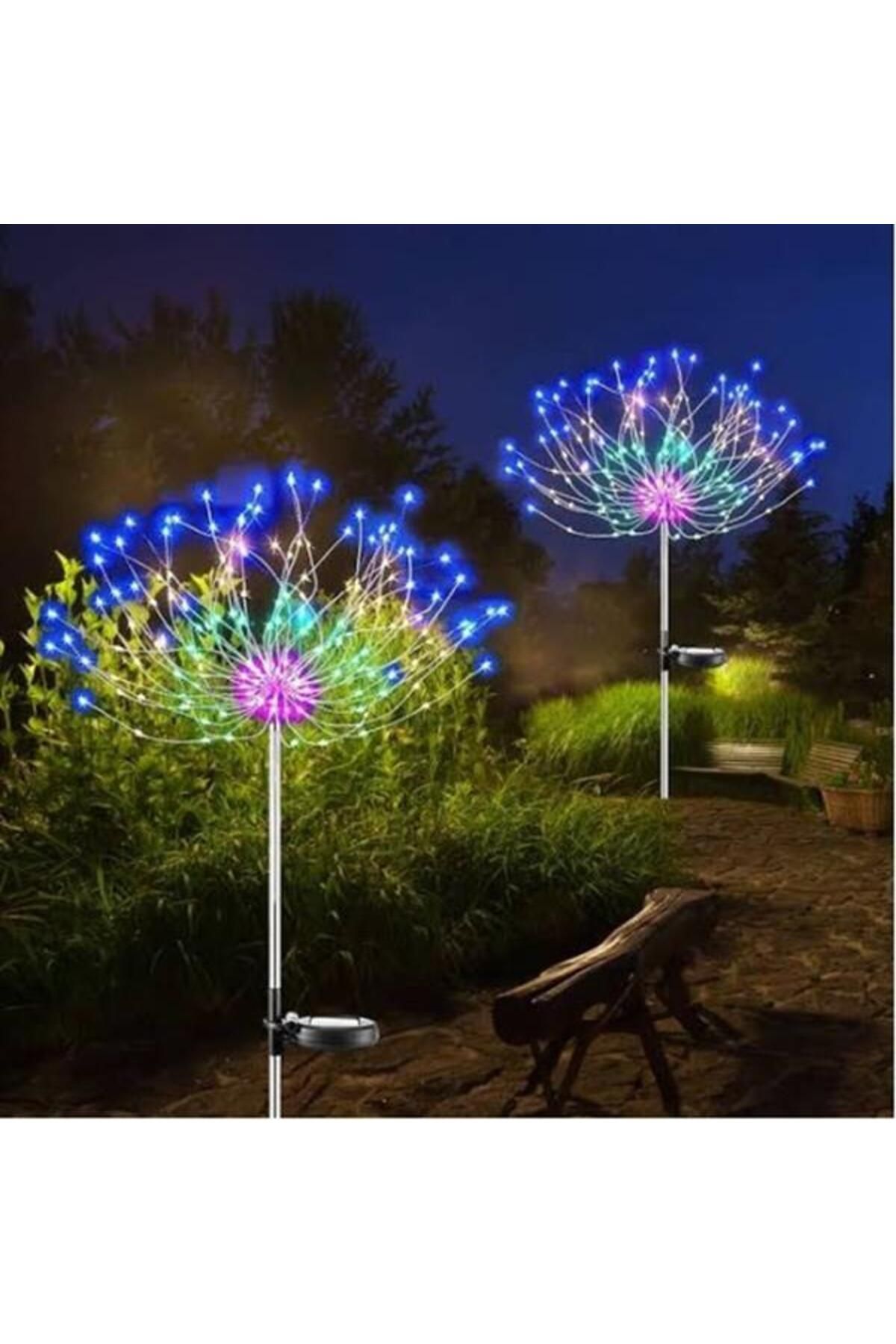 Mu Art Ahşap Solar Bahçe Ağacı Lambası 2 Adet