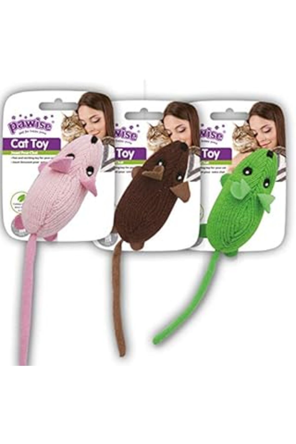 robotrend Pawise Fare Kedi Oyuncağı 20x4,5 Cm