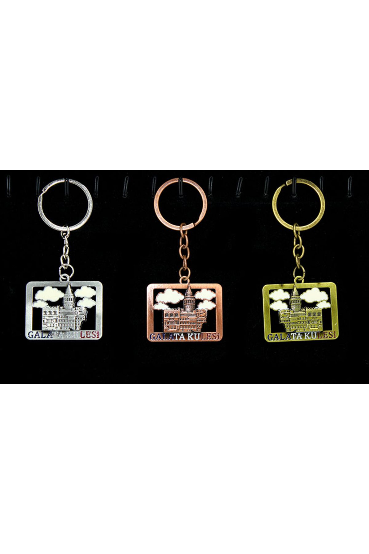 Allproduct Metal Galata Kulesi Anahtarlık Model 1