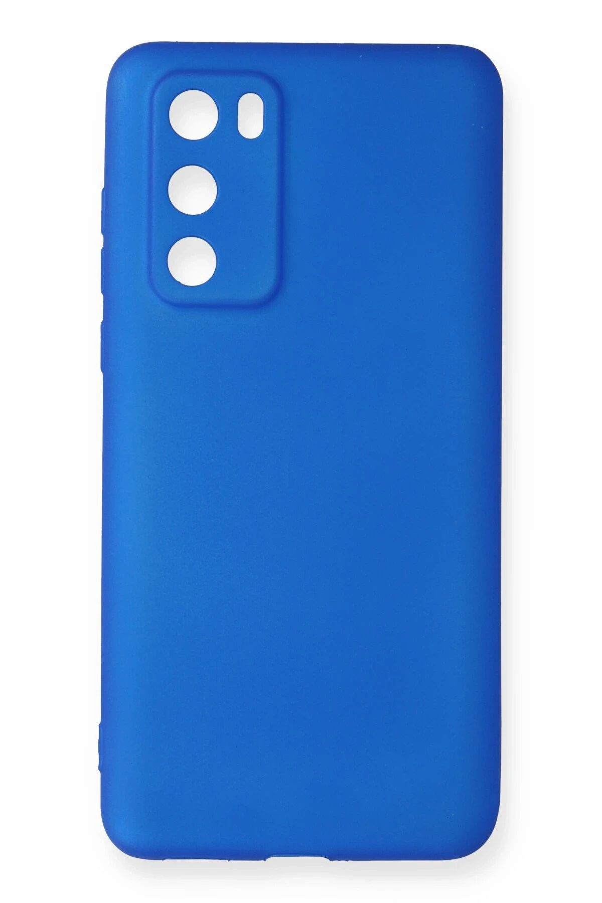 NewFace Huawei P40 Kılıf First Silikon - Mavi SVLRS