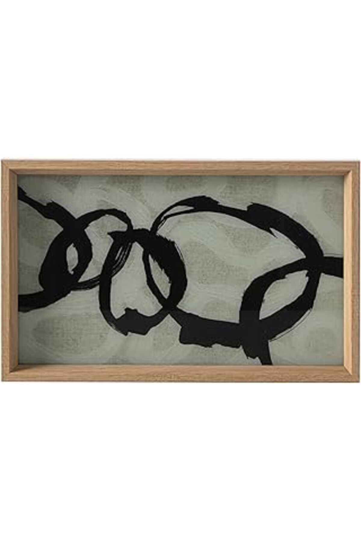 NZM TİCARET Concept Loop Dekoratif Tepsi Natural 25X40Cm