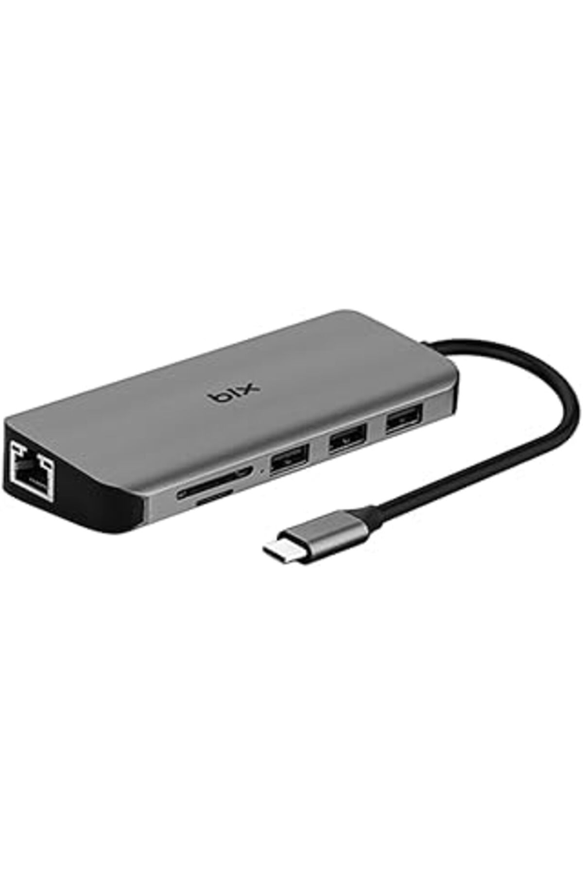 robotrend Bix Bx11Hb Type-C To Hdmi Vga Ethernet 3.5 Mm Jack Usb 3.0 Pd Kart Okuyucu Dönüştürücü Adaptör