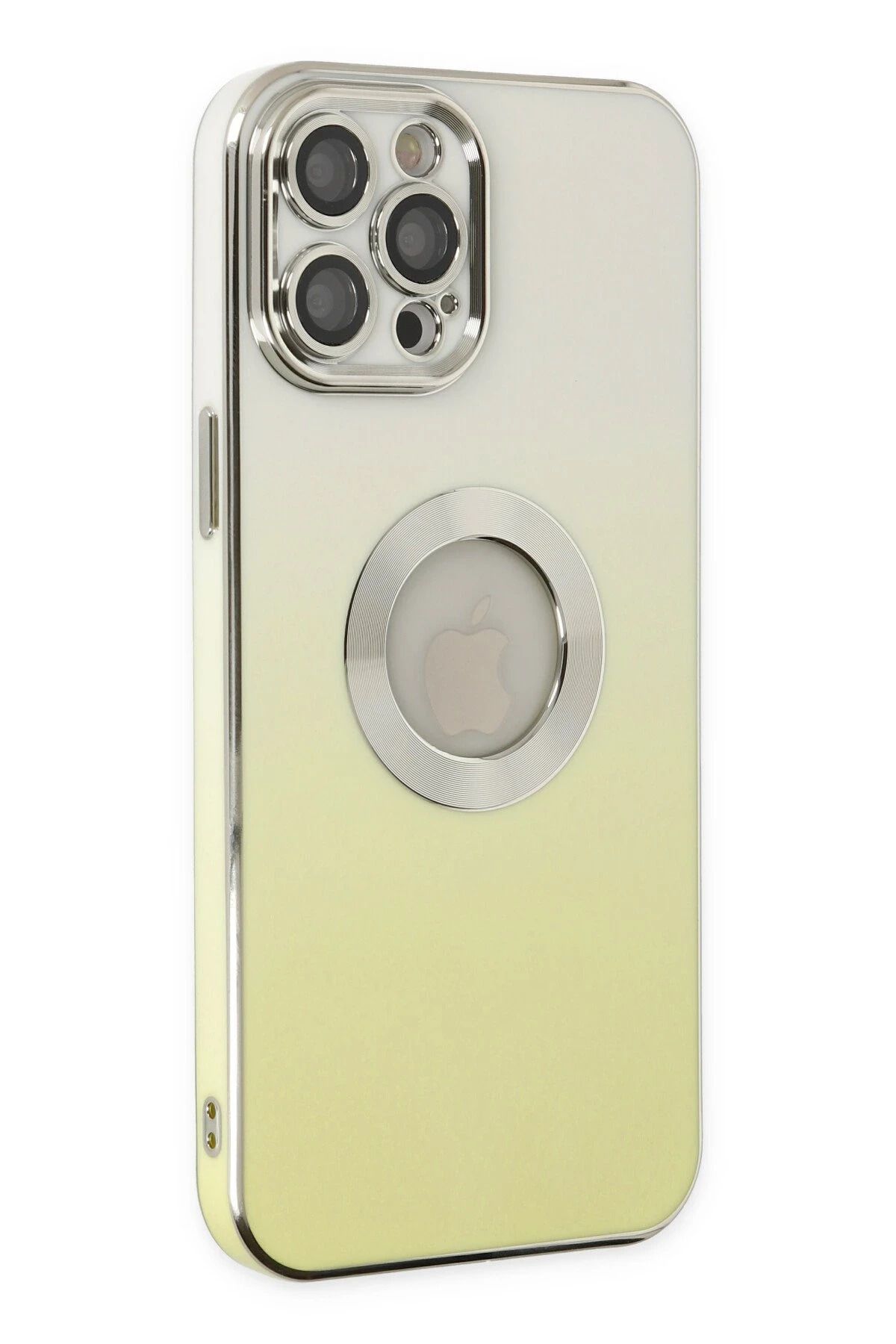 NewFace iPhone 12 Pro Max Kılıf Best Silikon - Sarı SVLRS