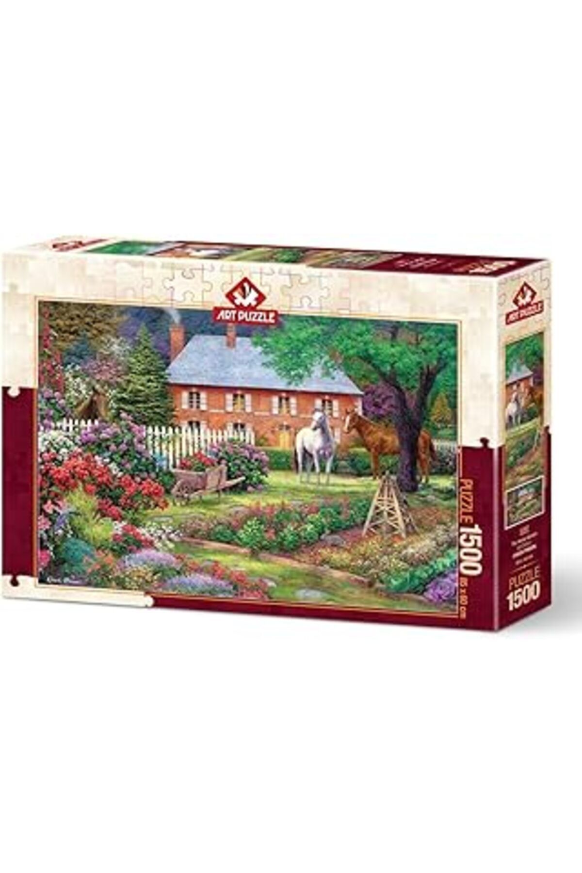 Pazarcan Art Puzzle Atlı Bahçe 1500 Parça Puzzle