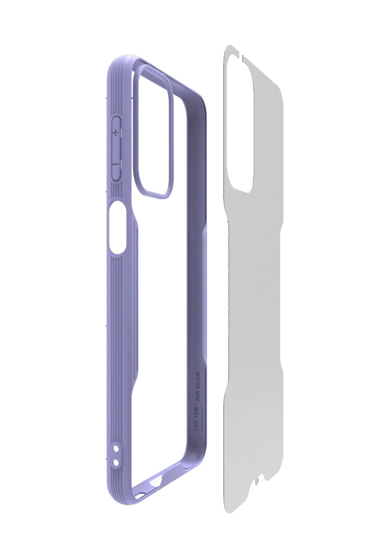 NewFace Samsung Galaxy A23 4G Kılıf Platin Silikon - Pembe WLZOR