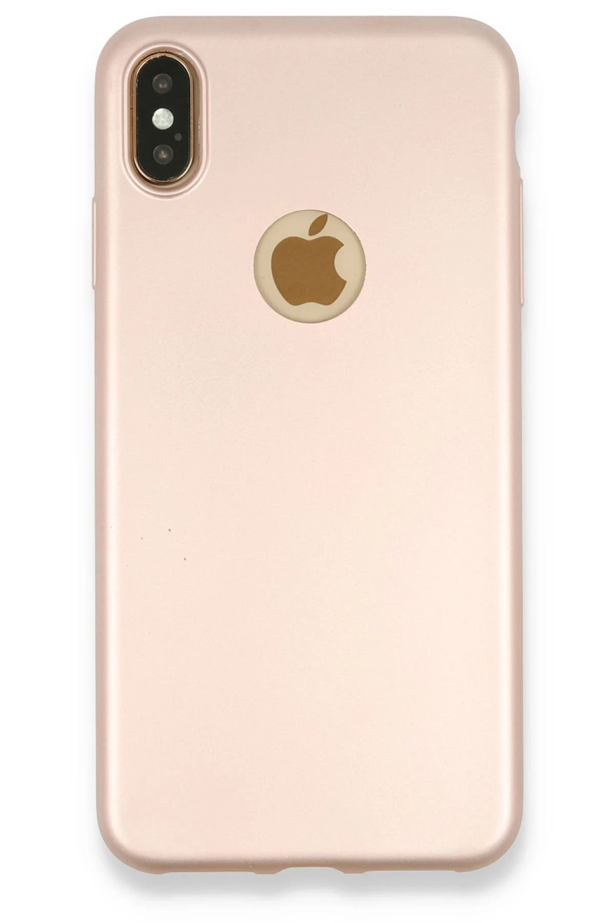 NewFace iPhone XS Max Kılıf First Silikon - Rose Gold SVLRS
