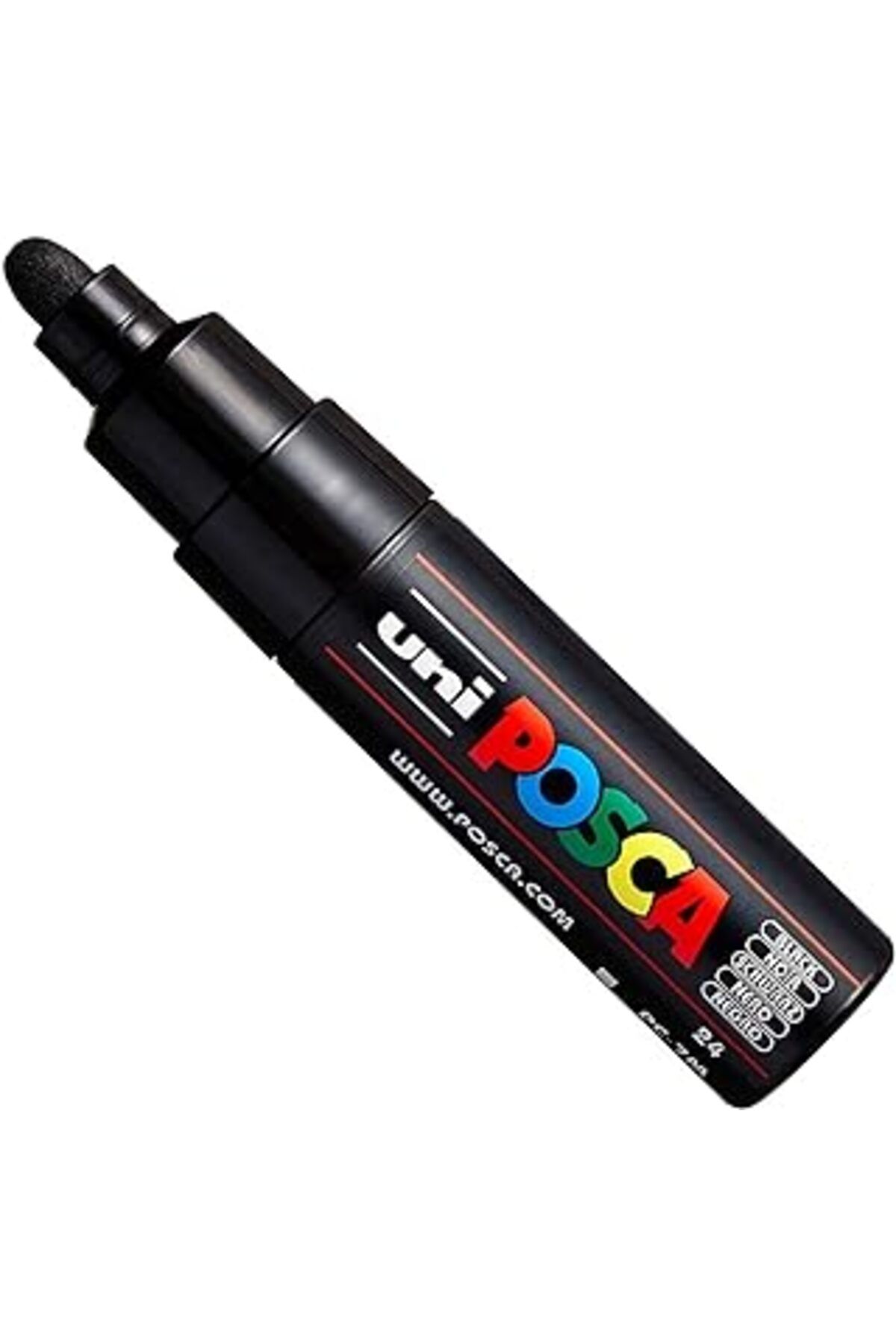 Pazarcan Posca Uni Pc-7M Işaretleme Kalemi, Sanat Kalemi, Büyük Küre Uç, 4, 5 – 5, 5 Mm – 15 Renk Siyah