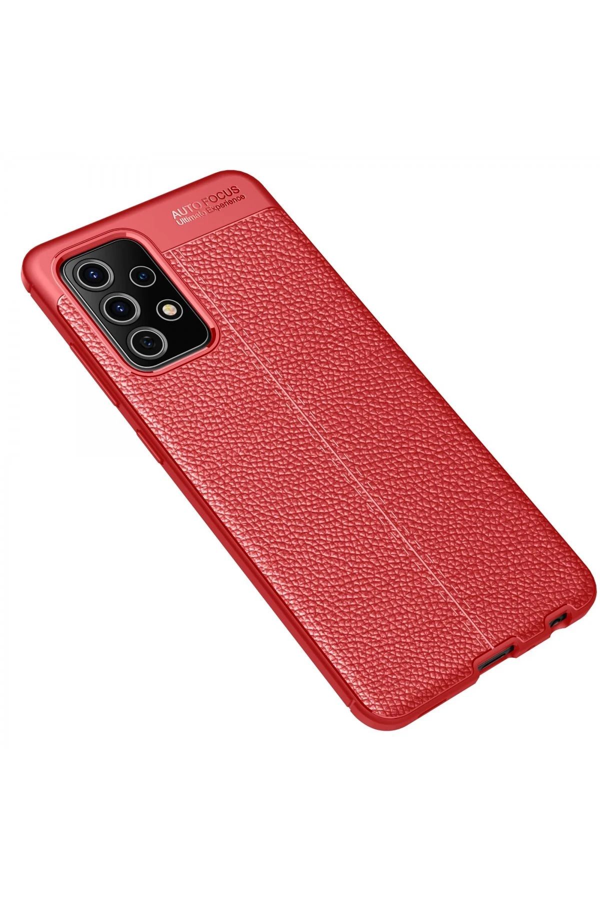 NewFace Samsung Galaxy A52 Kılıf Auto Focus Kapak - Kırmızı GLSTD