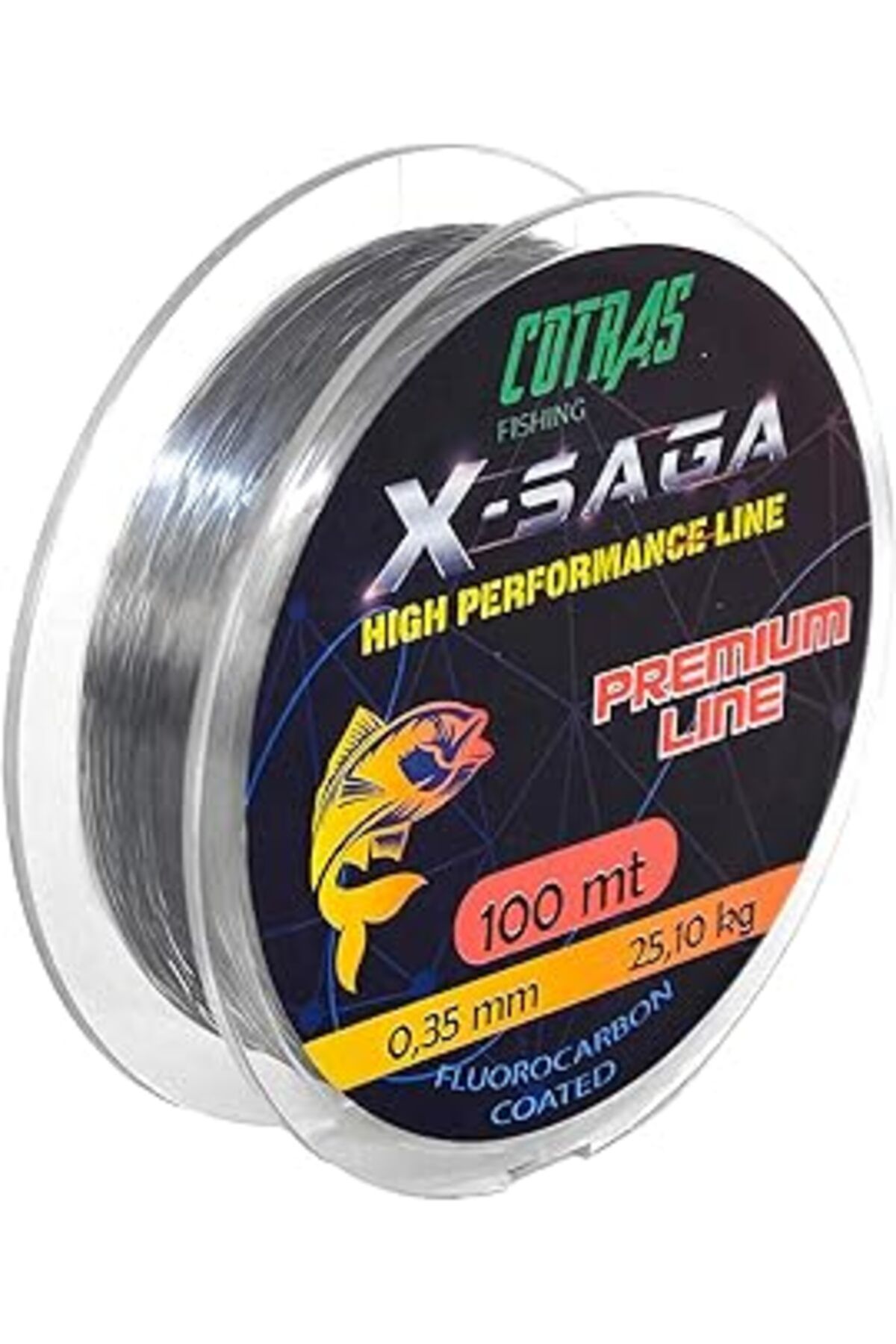 NZM TİCARET Cotras X-Saga Monofilament Olta Misinası 100Mt (Gri, 0.23Mm)