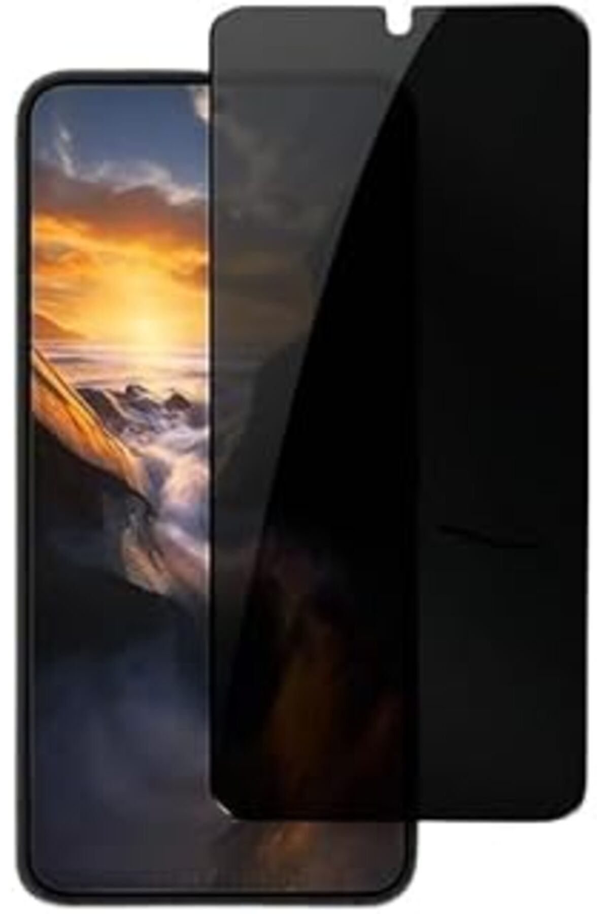 Pazarcan Power Es Samsung Galaxy A34 Gizli Hayalet Ekran Koruyucu, Yandan Görünmeyen Full Ekran Koruyucu Cam