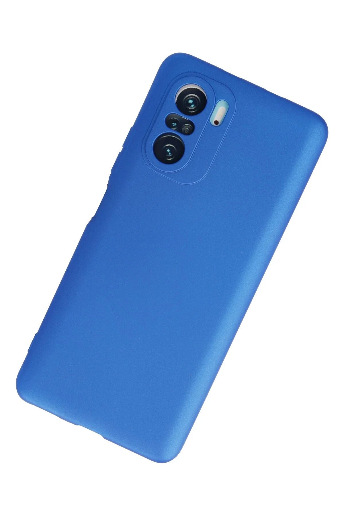 NewFace Xiaomi Poco F3 Kılıf First Silikon - Mavi SVLRS