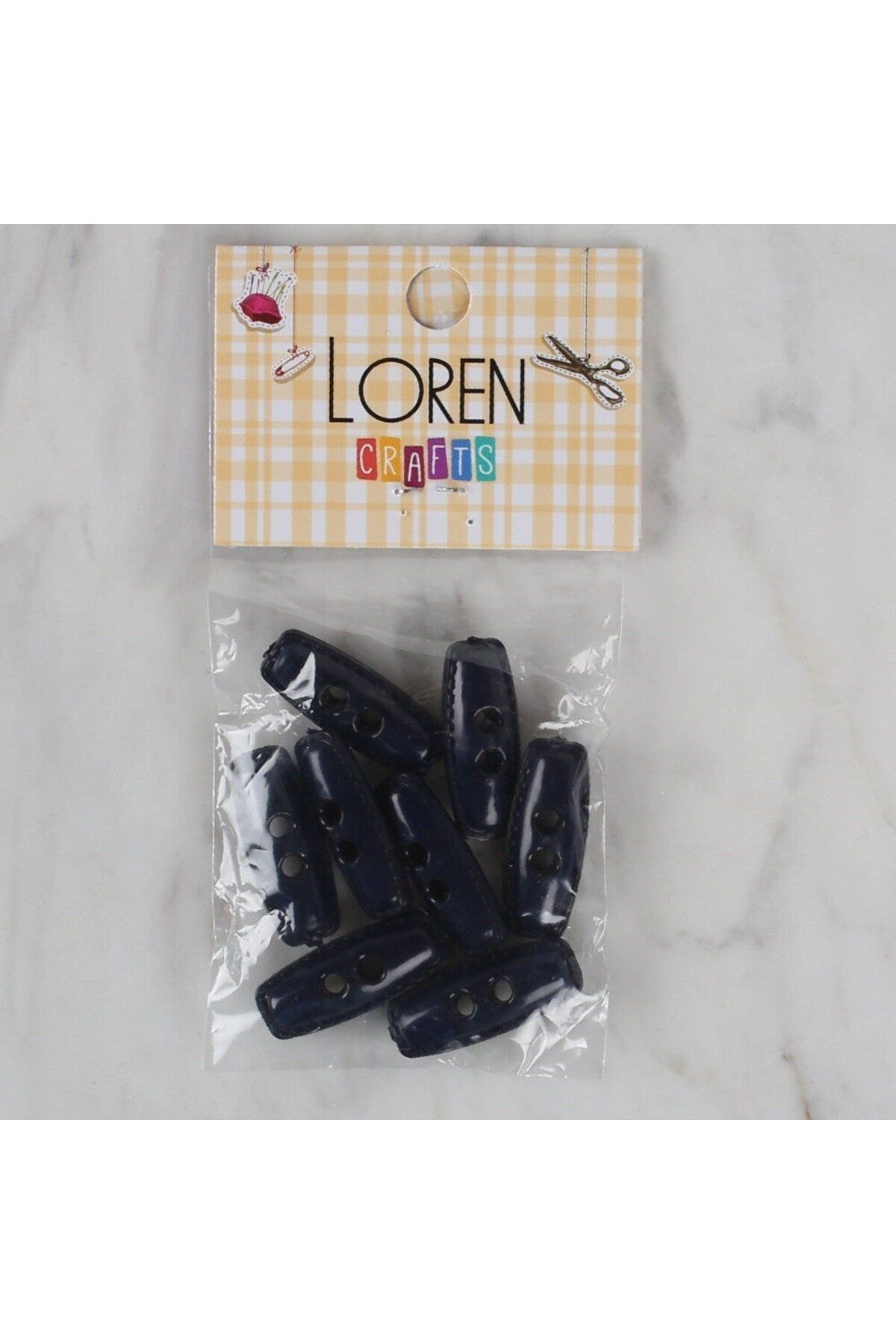 mivento Loren Crafts Lacivert 8 Li Çoban Düğmesi - 95