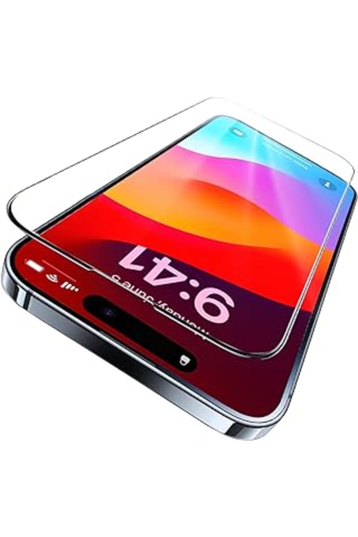 Pazarcan Newpole Iphone 15 Pro Max Için Ekran Koruyucu Esd Antistatik Toz Tutmayan Tam Kaplayan Toz Korumalı