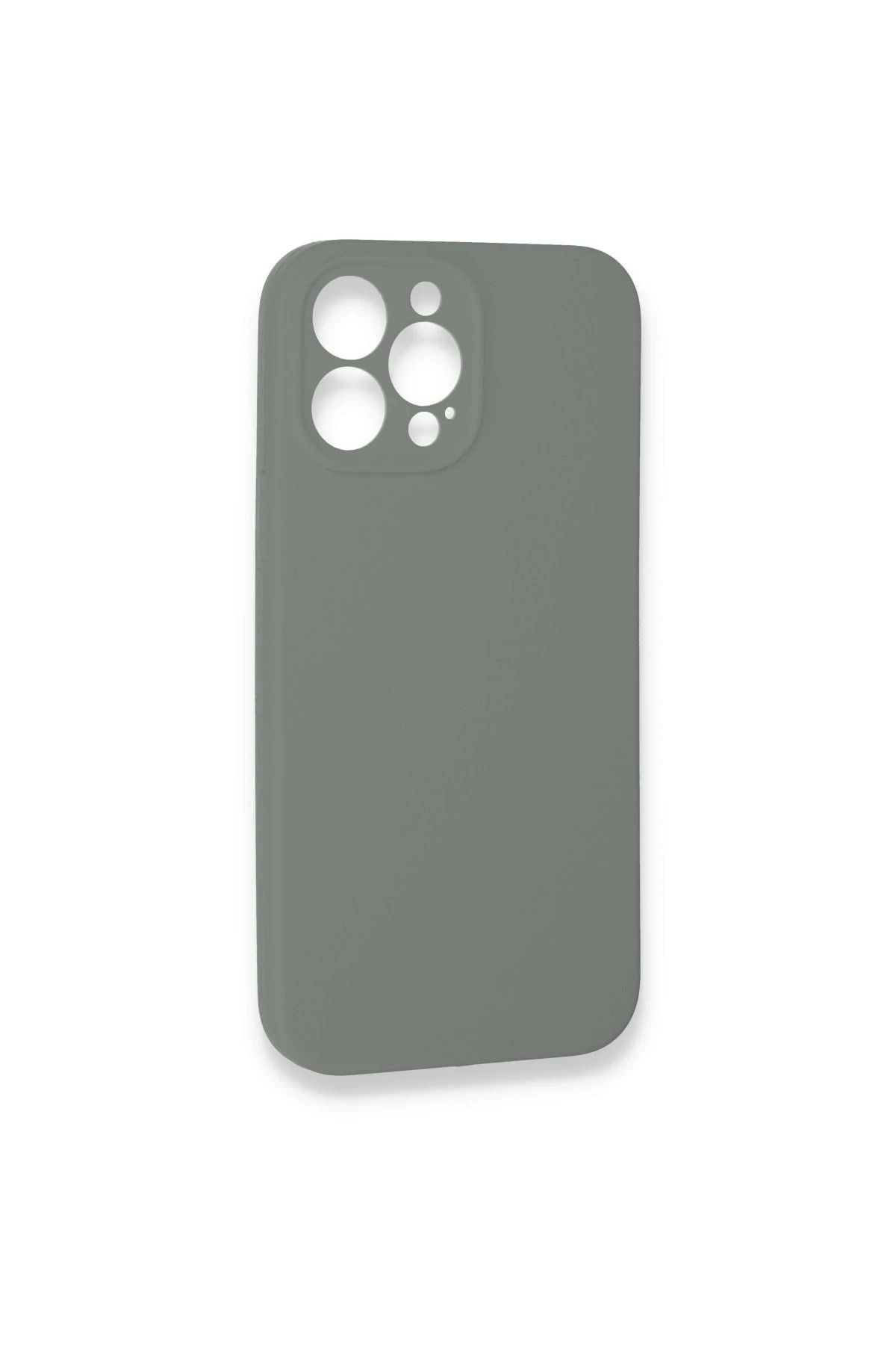 NewFace iPhone 13 Pro uyumlu  Max Kılıf Lansman Legant Silikon - Gri SVLRS
