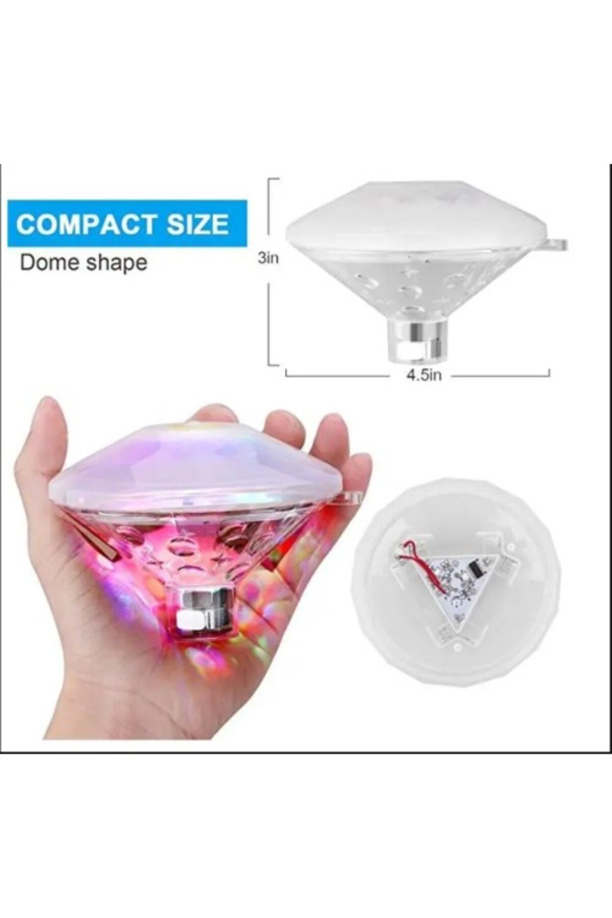 Shop58 Sıcak LED sualtı gece lambası banyo yüzme havuz ışığı