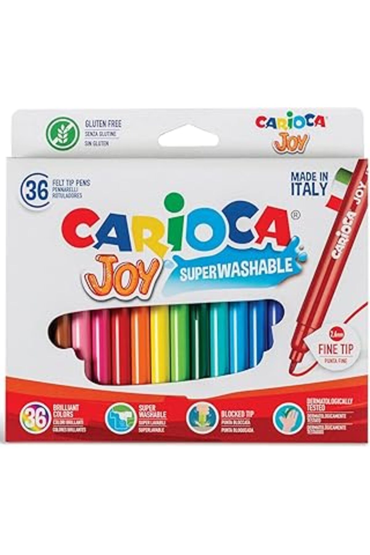 Pazarcan Carioca Joy Süper Yıkanabilir Keçeli Boya Kalemi 36'Li