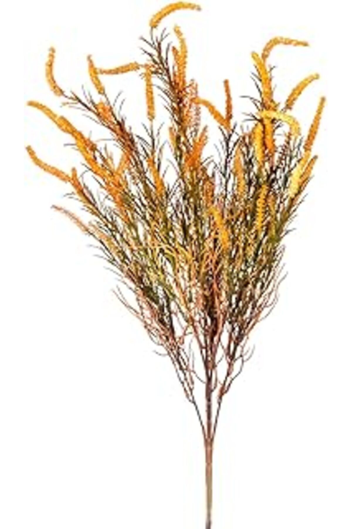 Mu Art Ahşap Herdekora Yapay Çiçek Lavanta Demet Yeşil-Kahverengi 65 Cm.