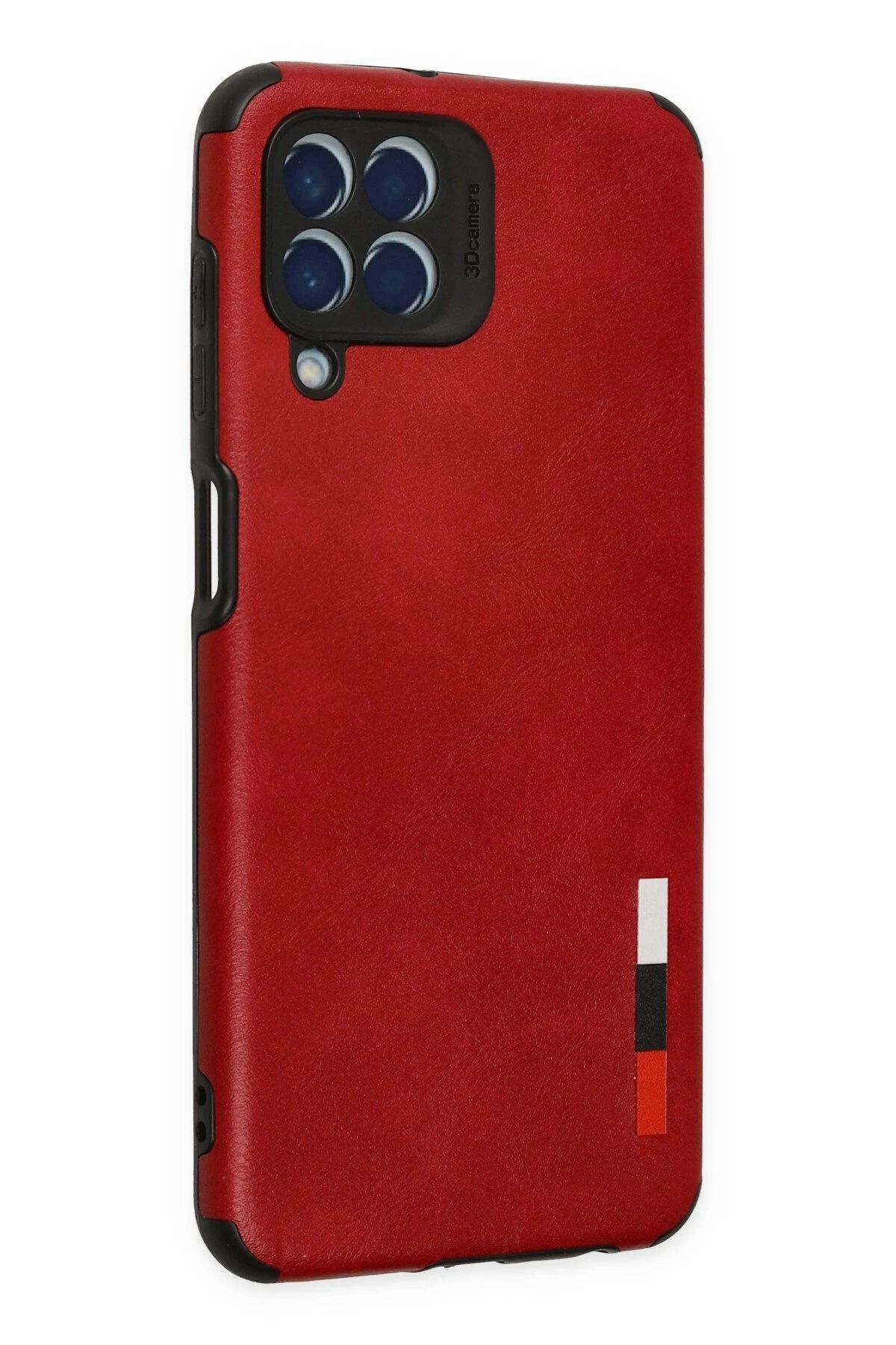 NewFace Samsung Galaxy M33 Kılıf Loop Deri Silikon - Kırmızı SVLRS