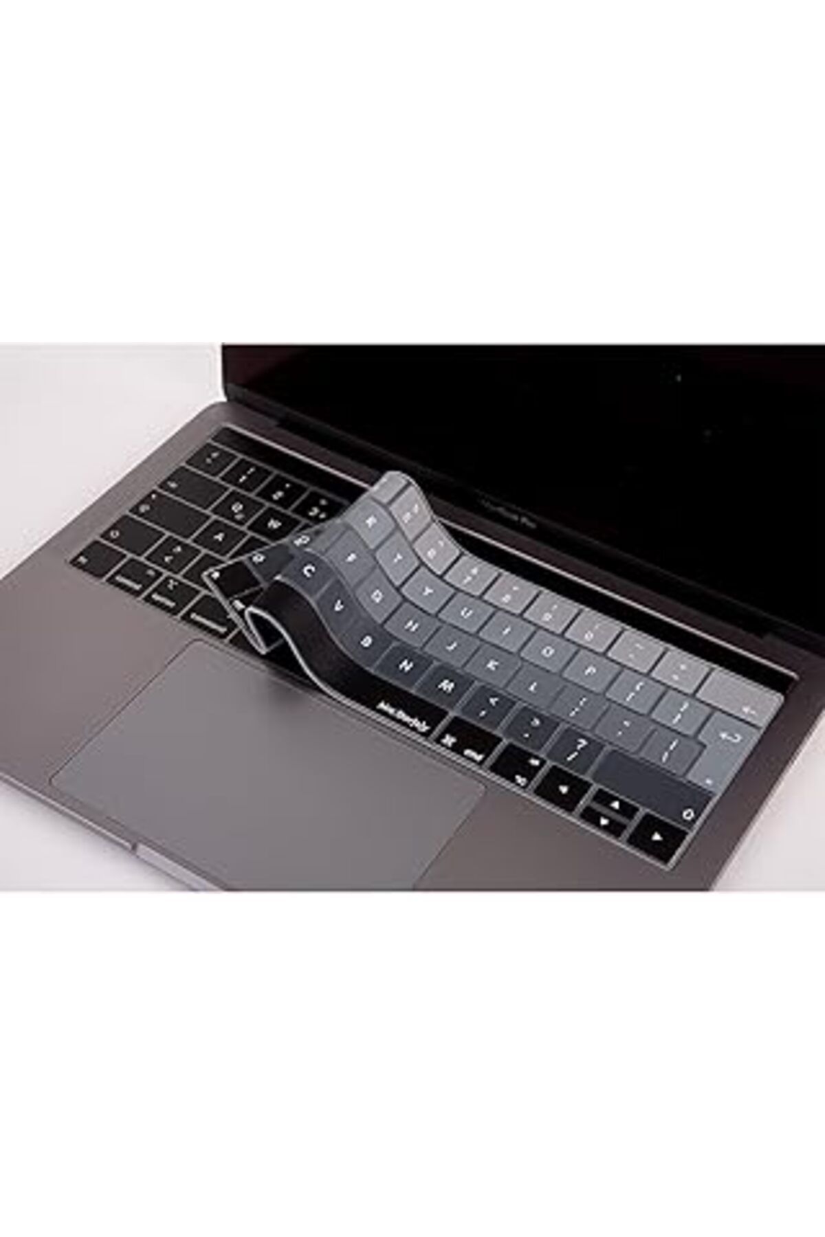 Pazarcan Mcstorey Macbook Pro Klavye Koruyucu Touchbarlı (Uk-Eu İngilizce) Ombre A1706 A1989 A2159 A1707 A19