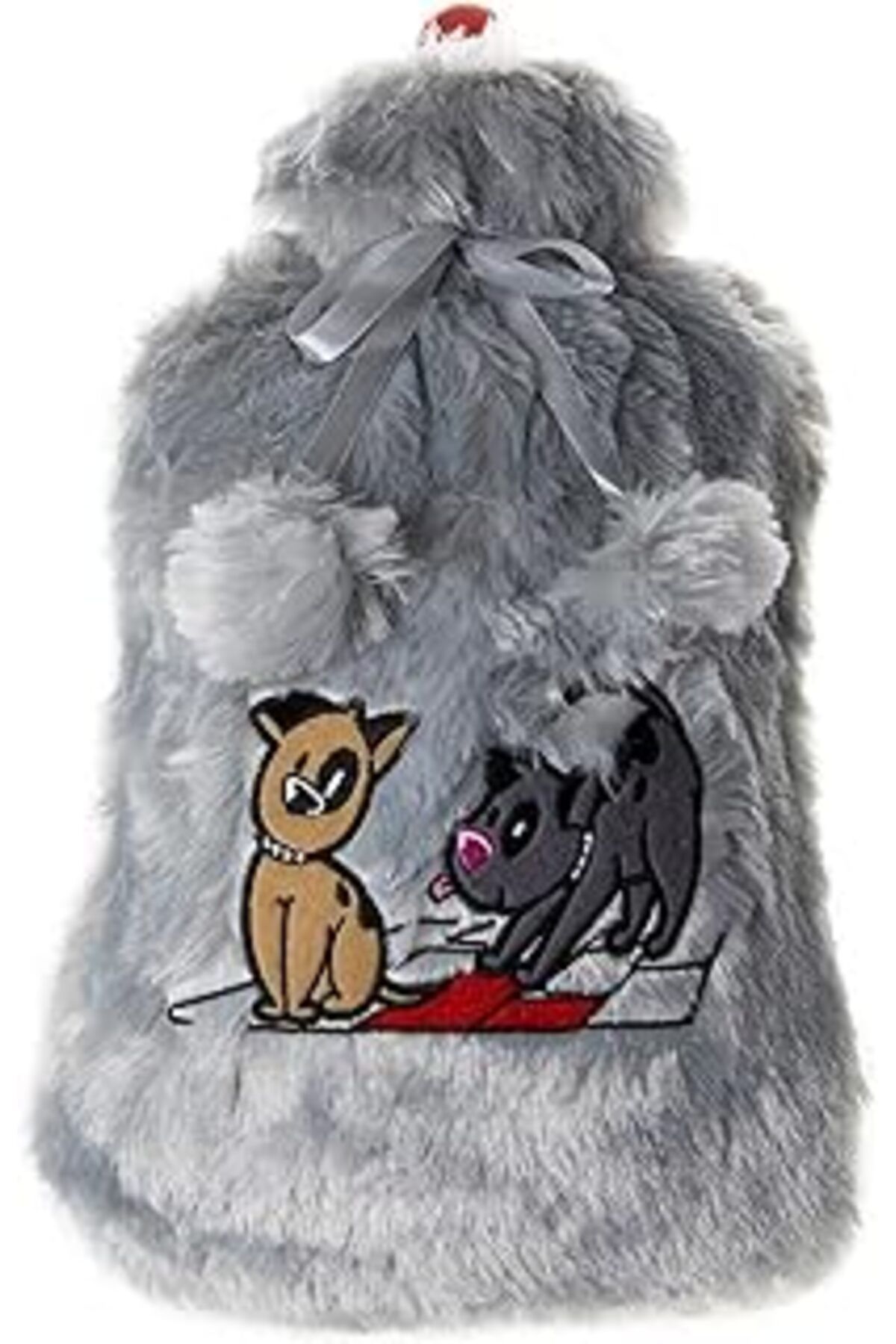 NZM TİCARET Biggdesign Dogs Gri Peluş Sıcak Su Torbası